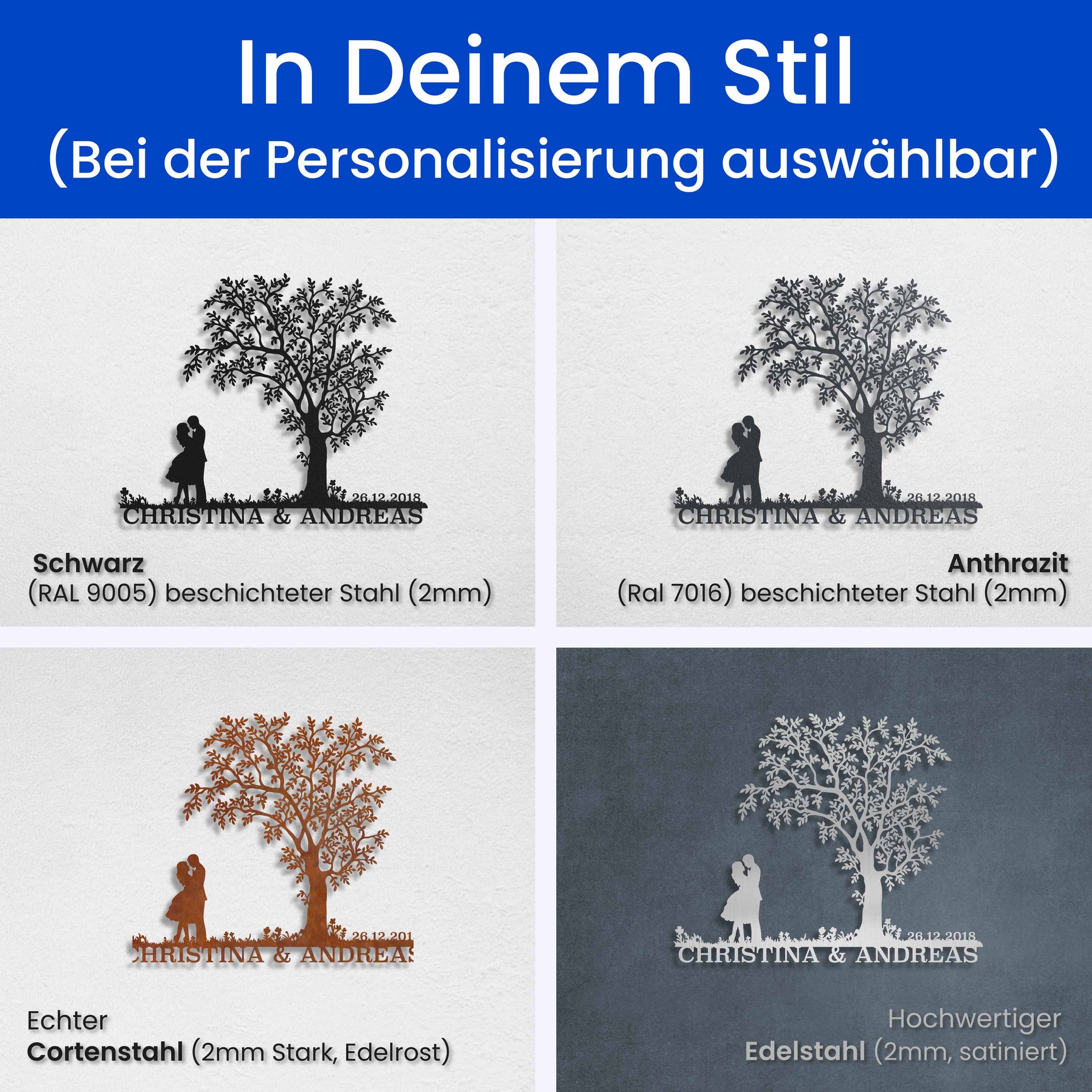 Pärchen vorm Baum