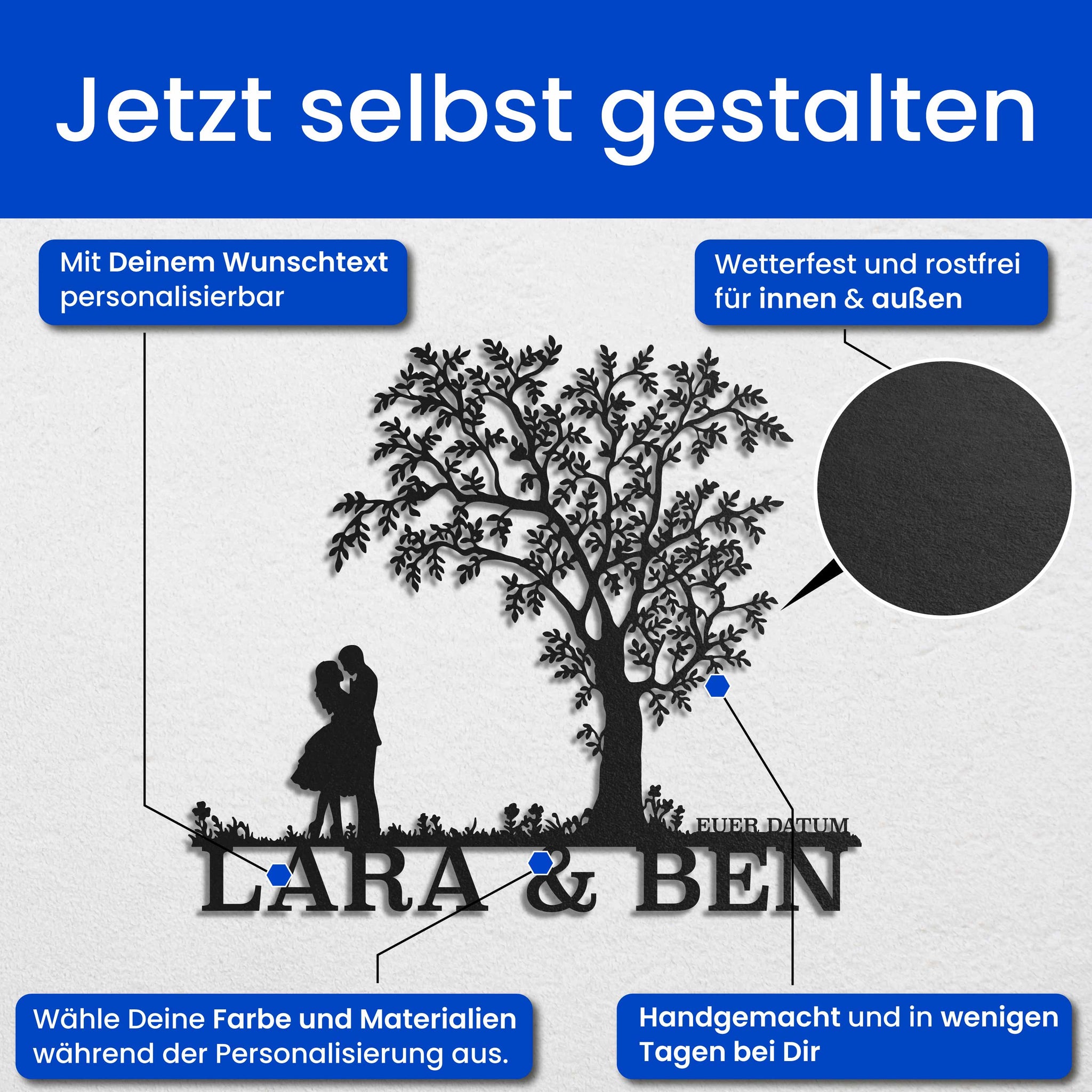 Pärchen vorm Baum