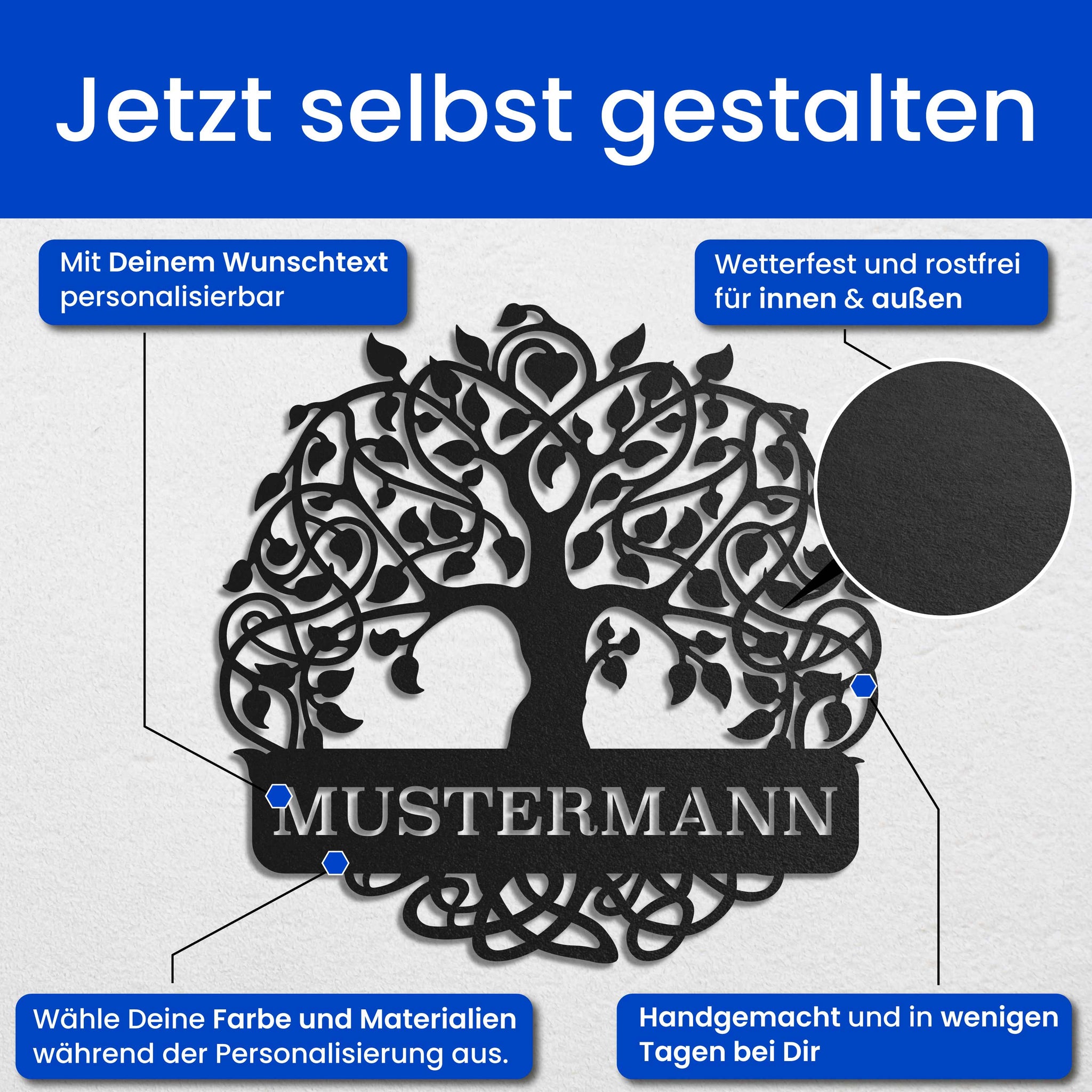 Baum des Lebens mit Blättern