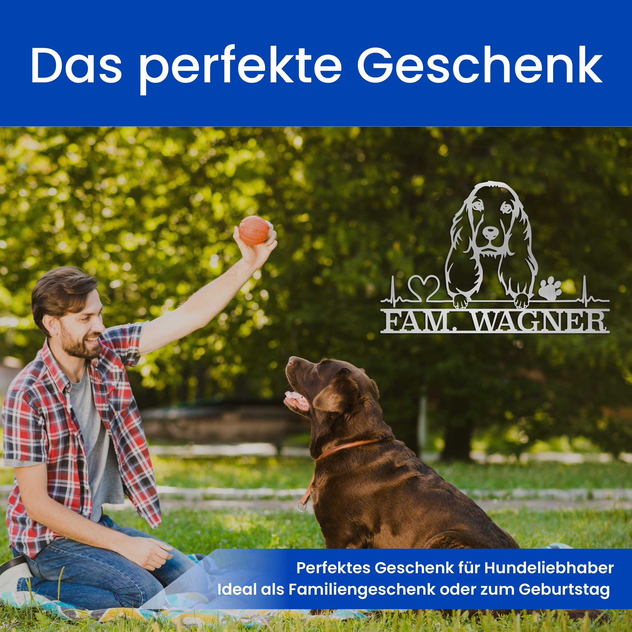 Hund mit Pfoten