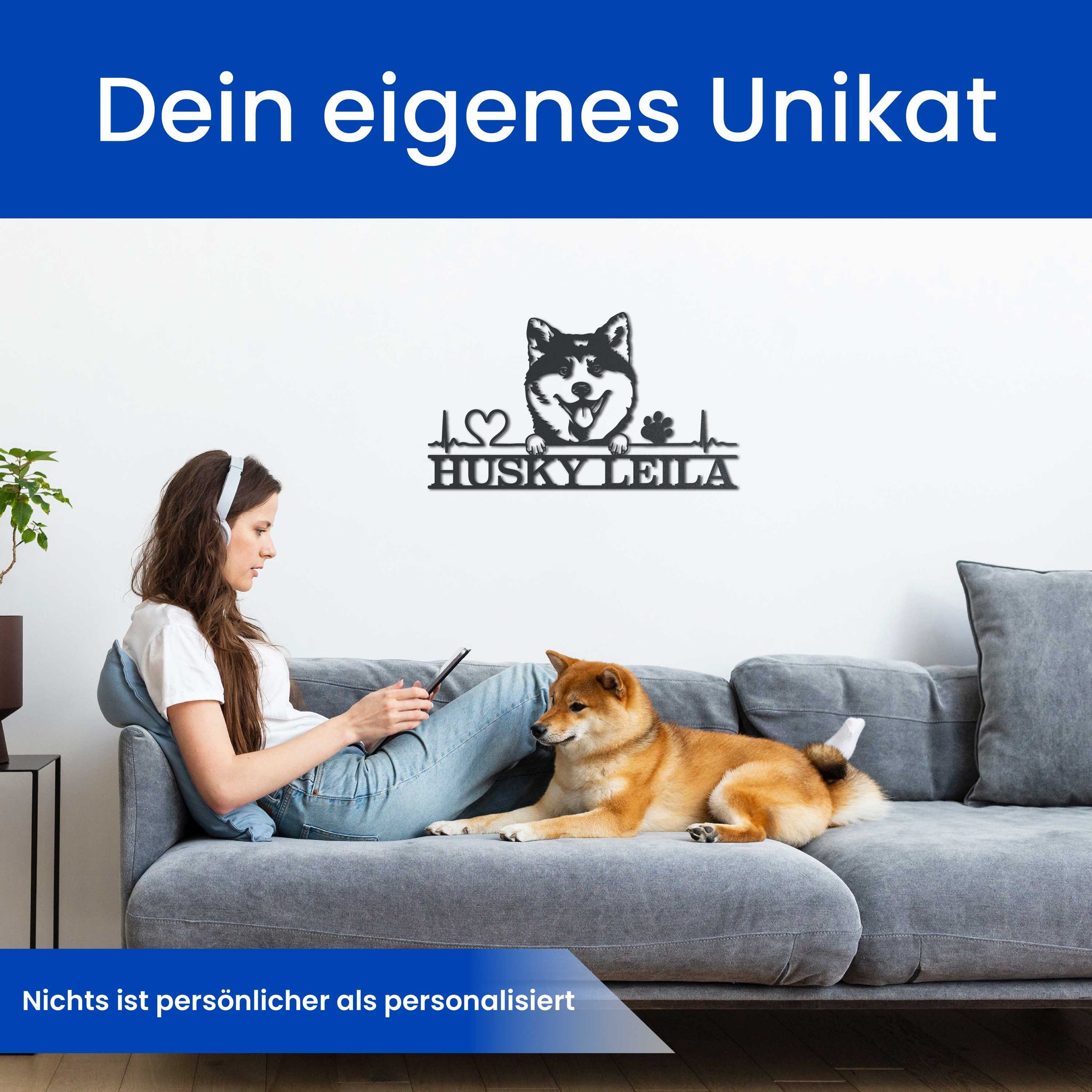 Hund mit Pfoten