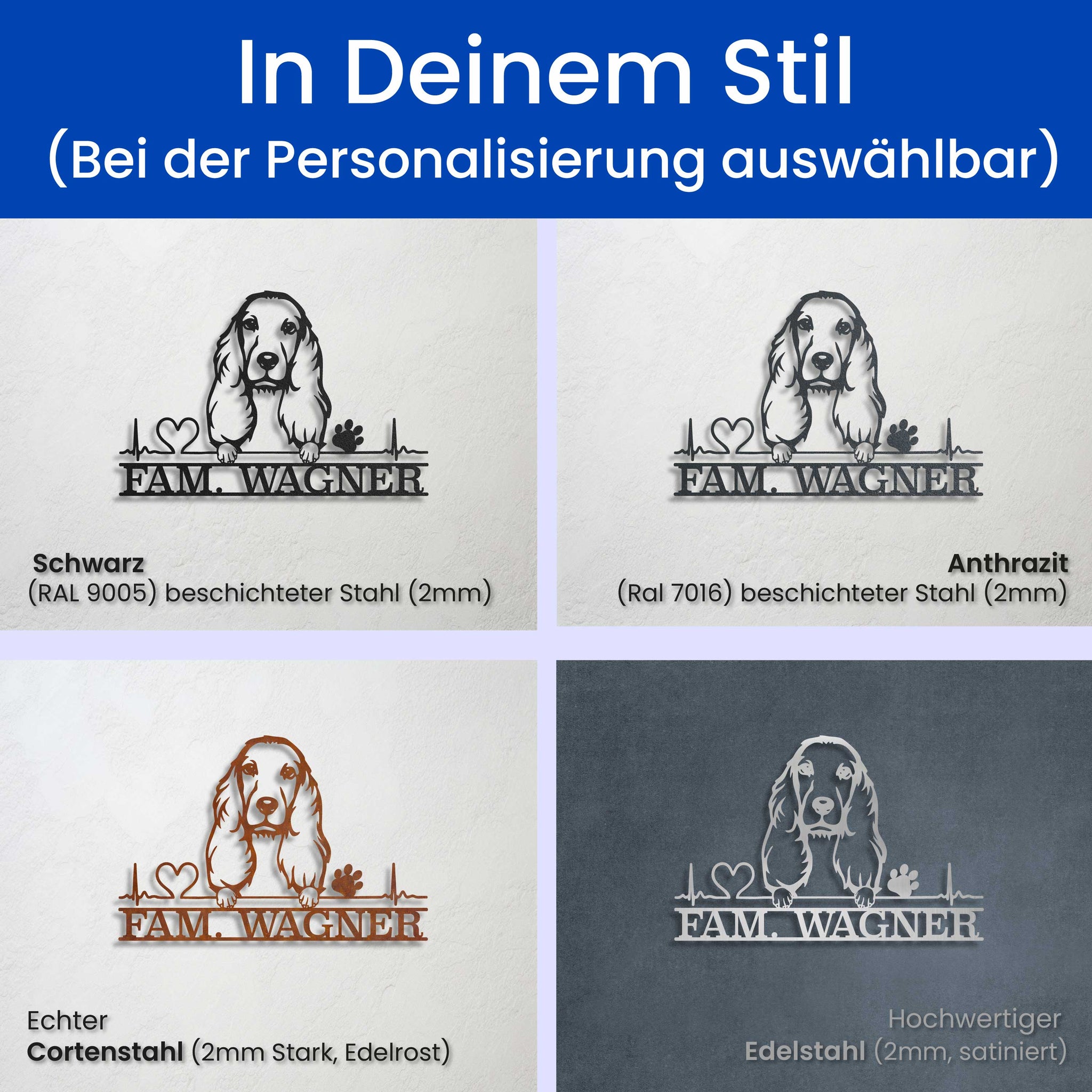 Hund mit Pfoten