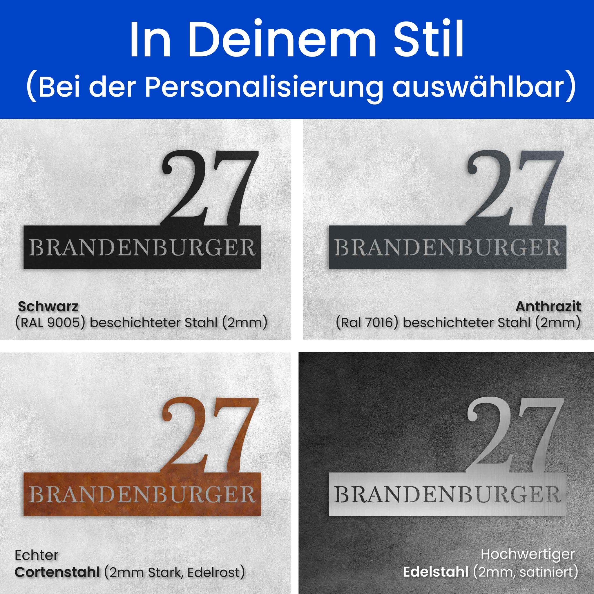 Nummer und Name