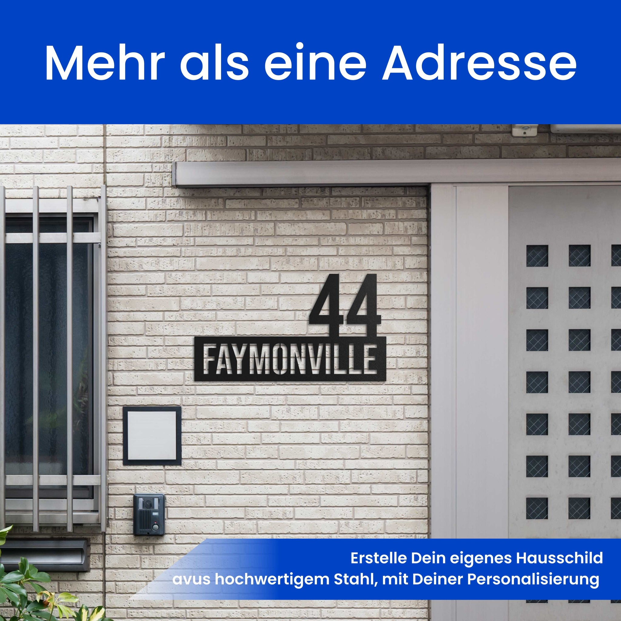 Straße mit Nummer