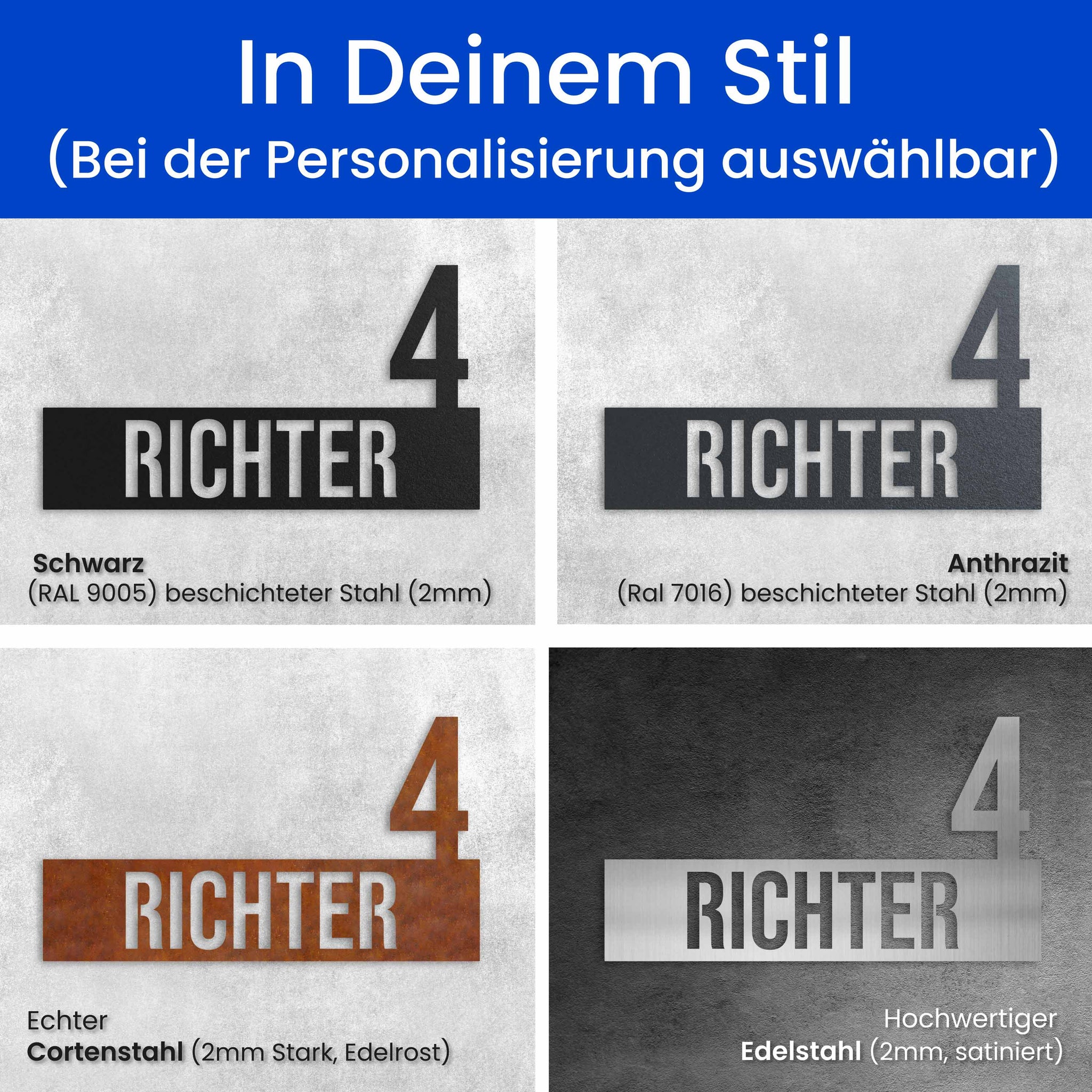 Straße mit Nummer