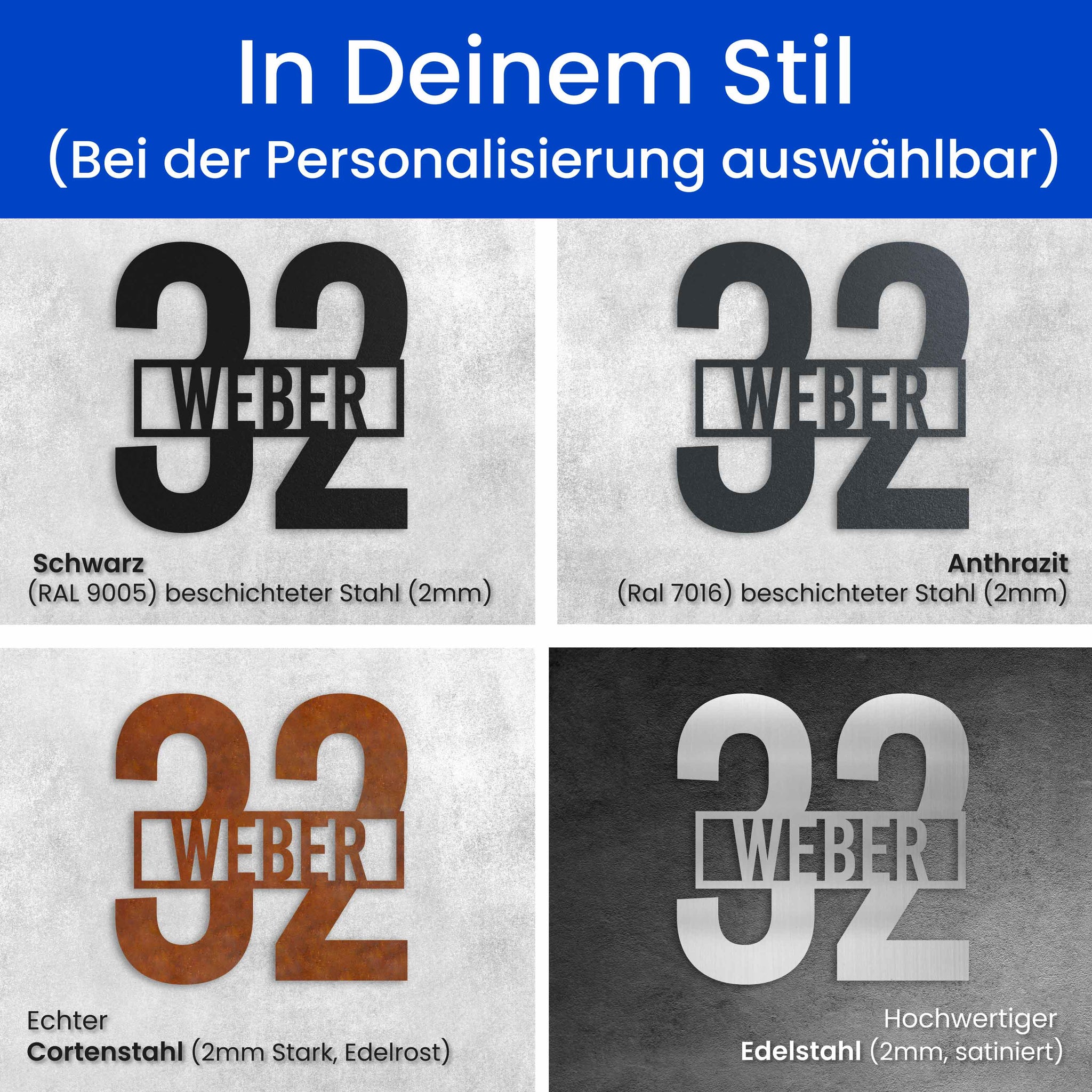 Name vor der Nummer