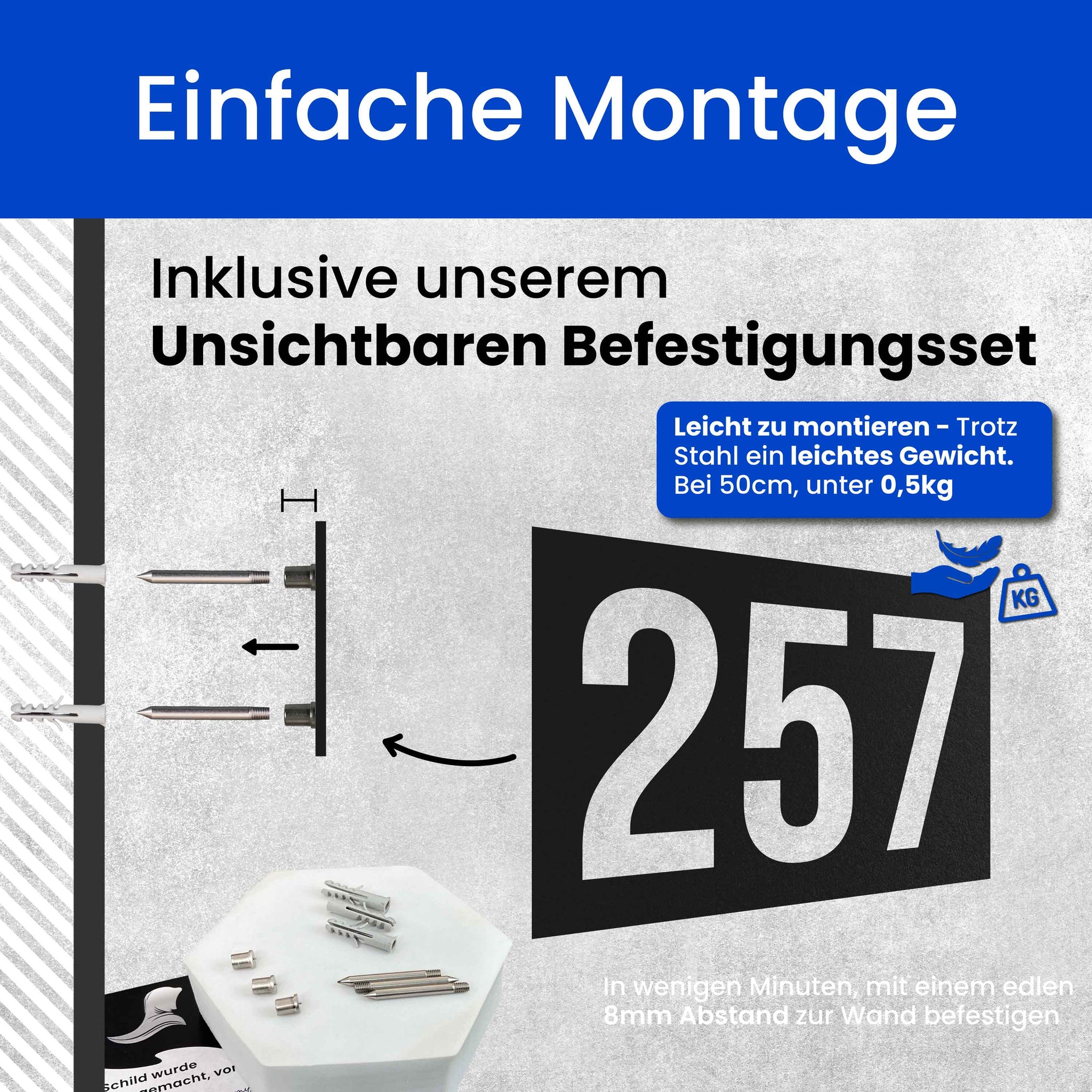 Moderne Hausnummer