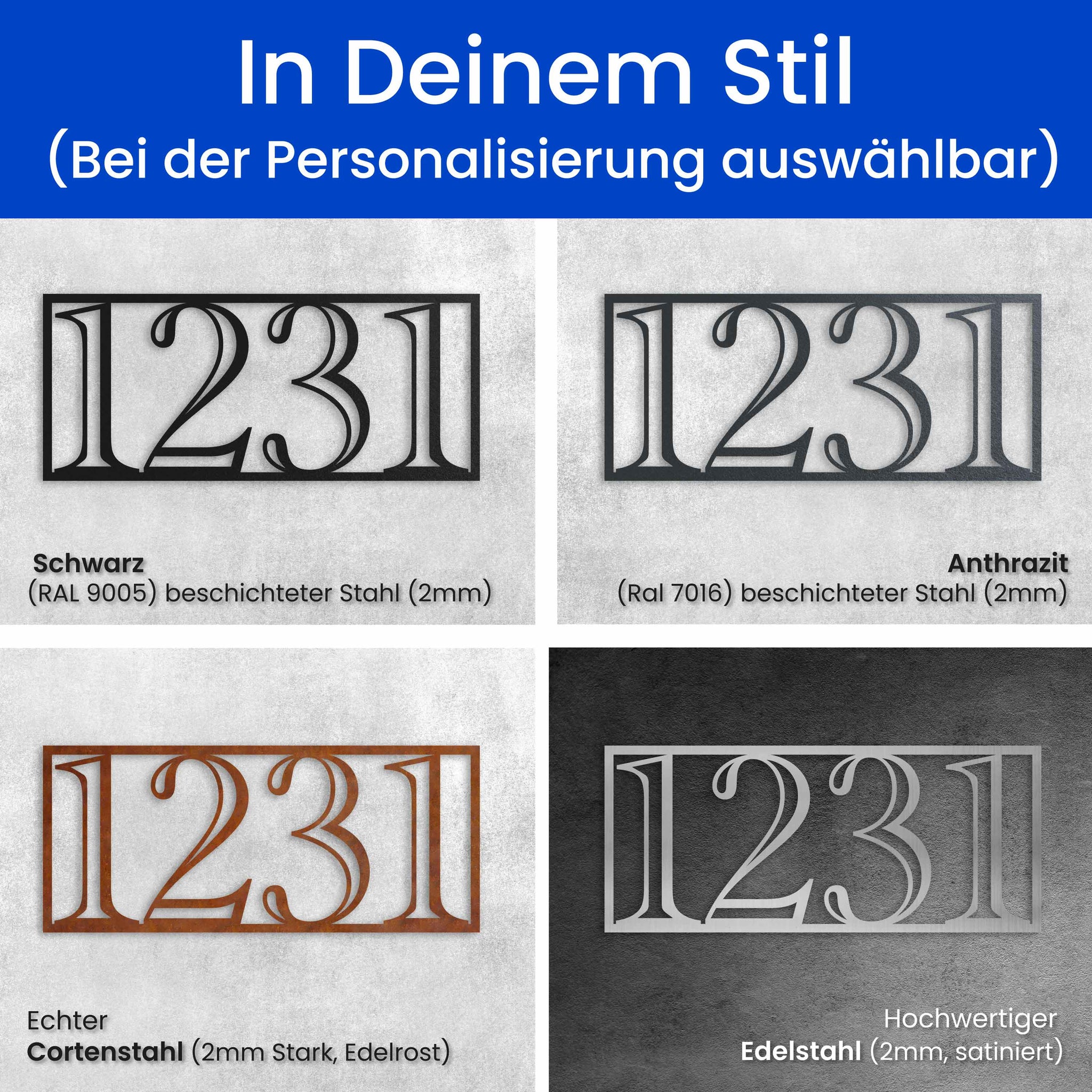 Hausnummer Schatten