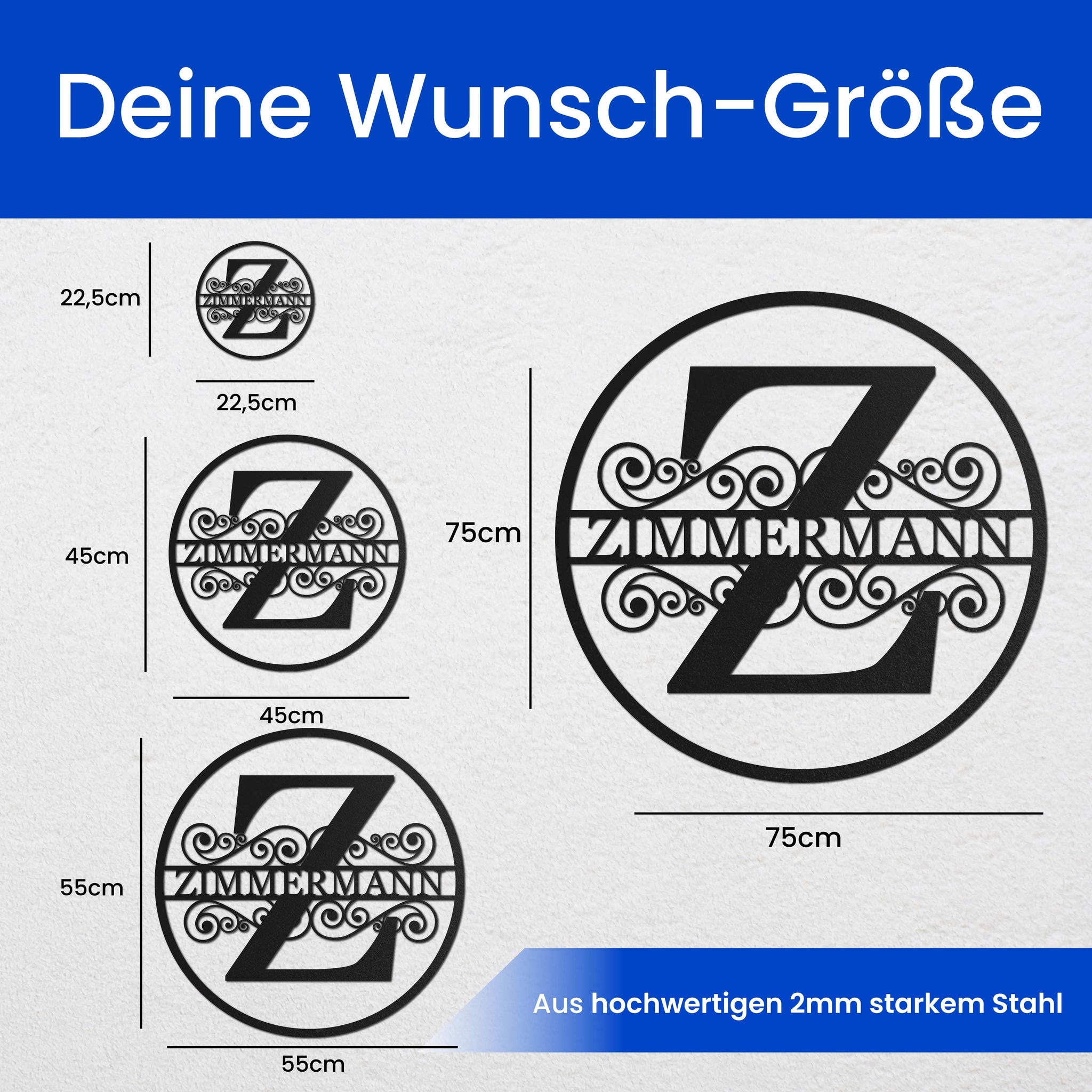 Monogramm im Kreis