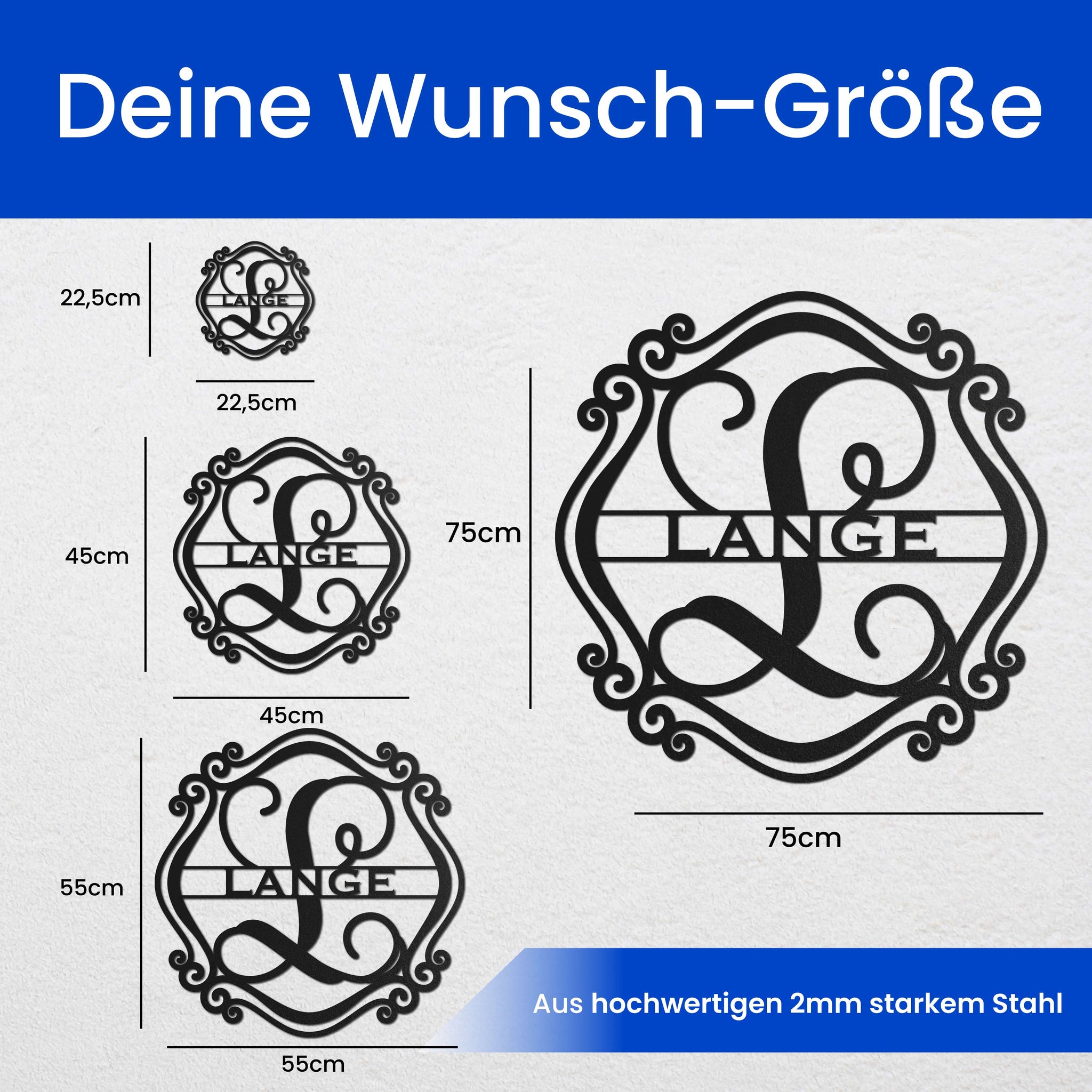 Monogramm im Oval