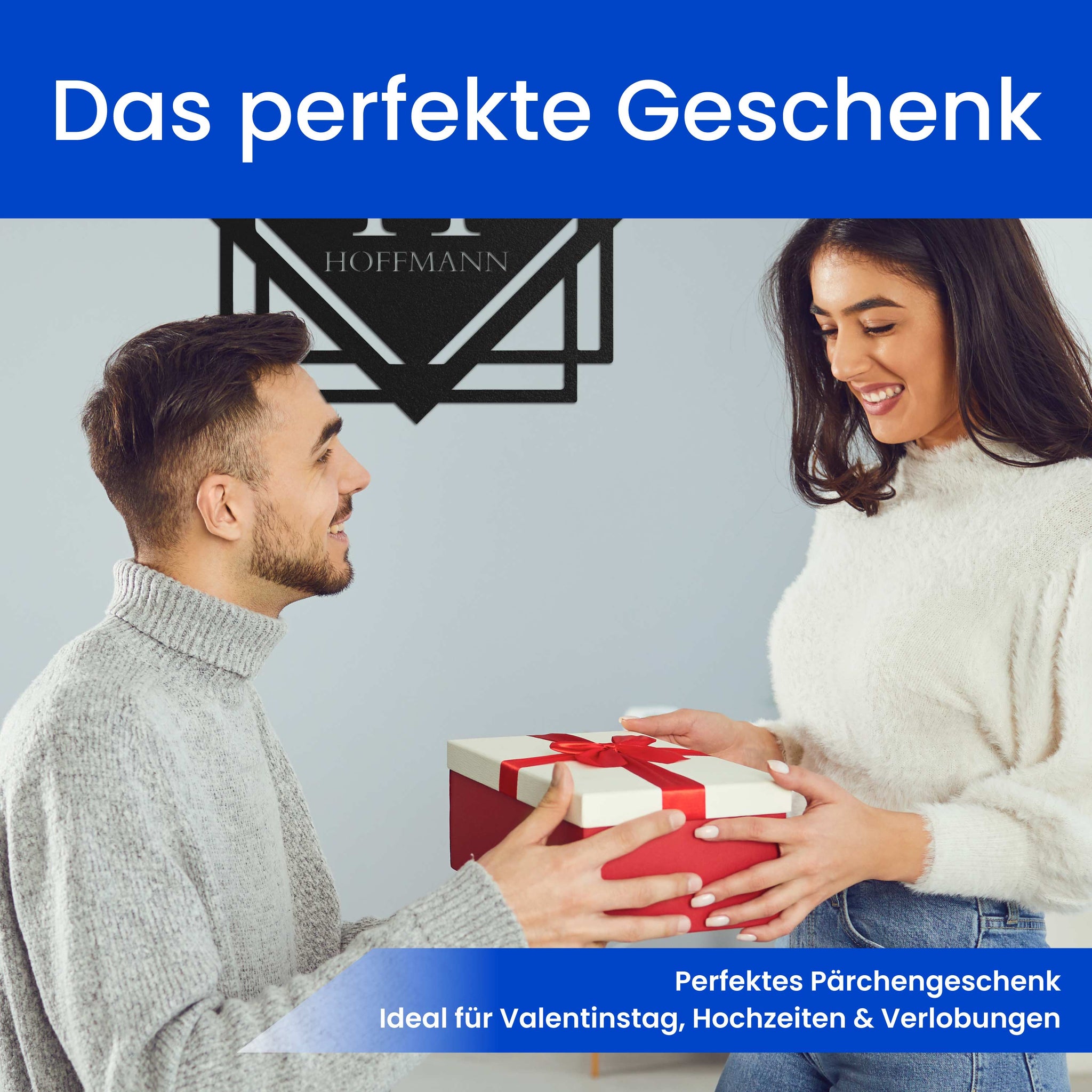 Monogramm im abstraktem Schild