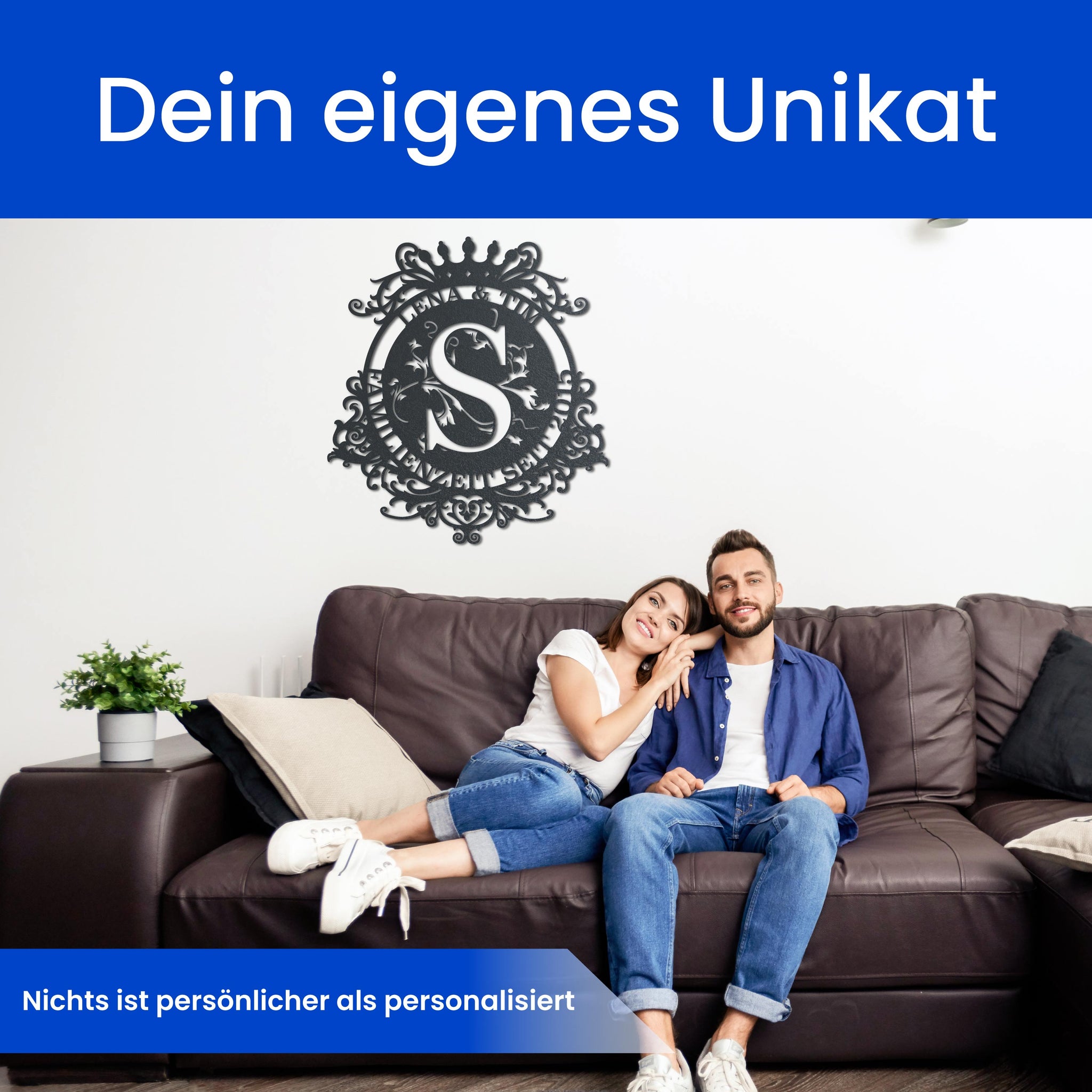 Monogramm mit Krone