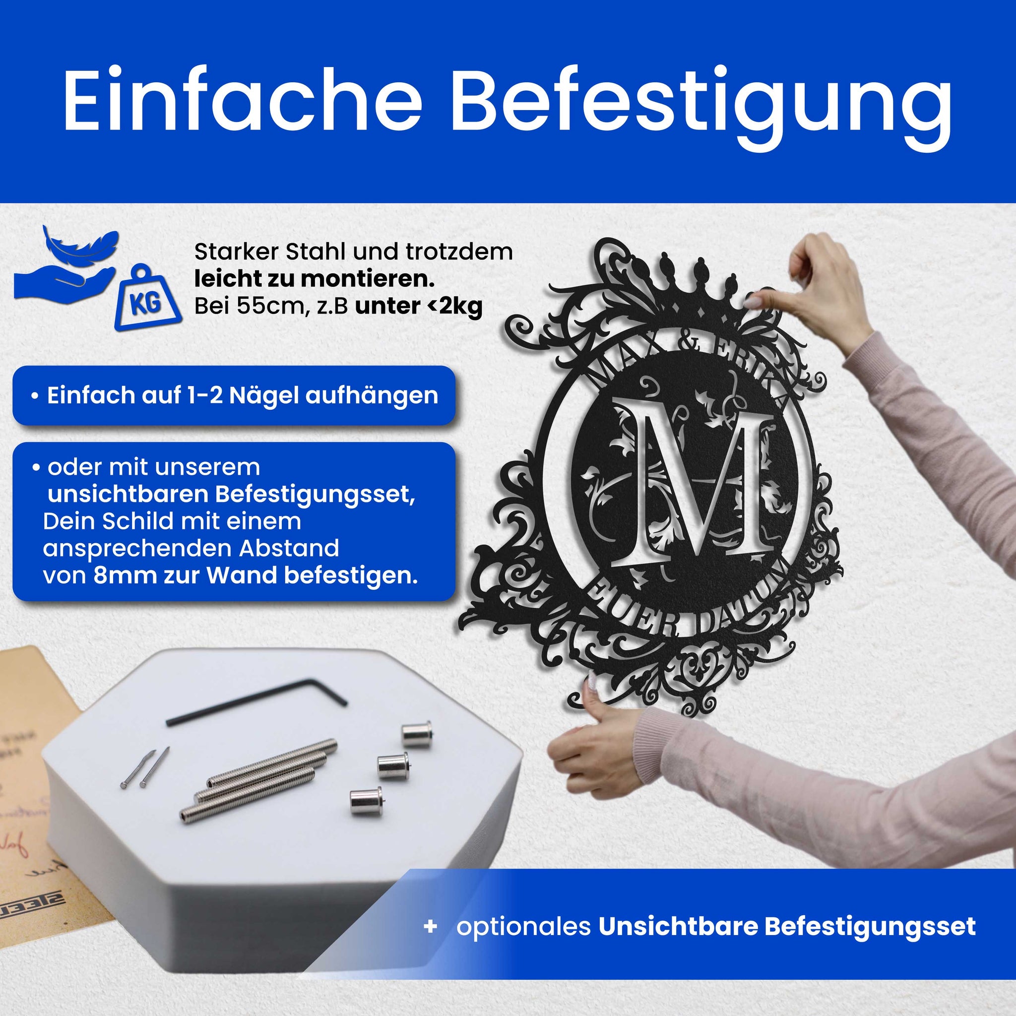 Monogramm mit Krone