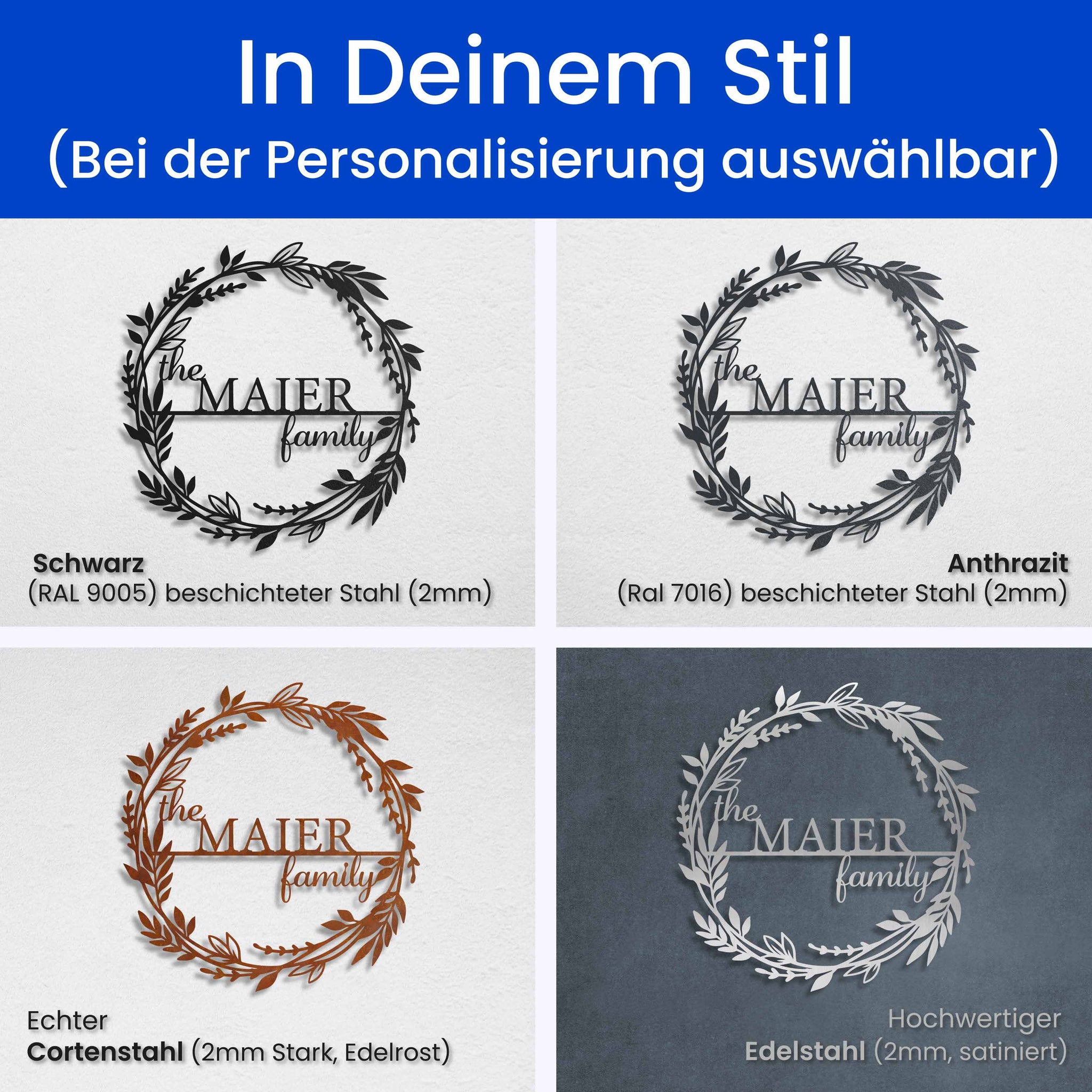 Familien Monogramm
