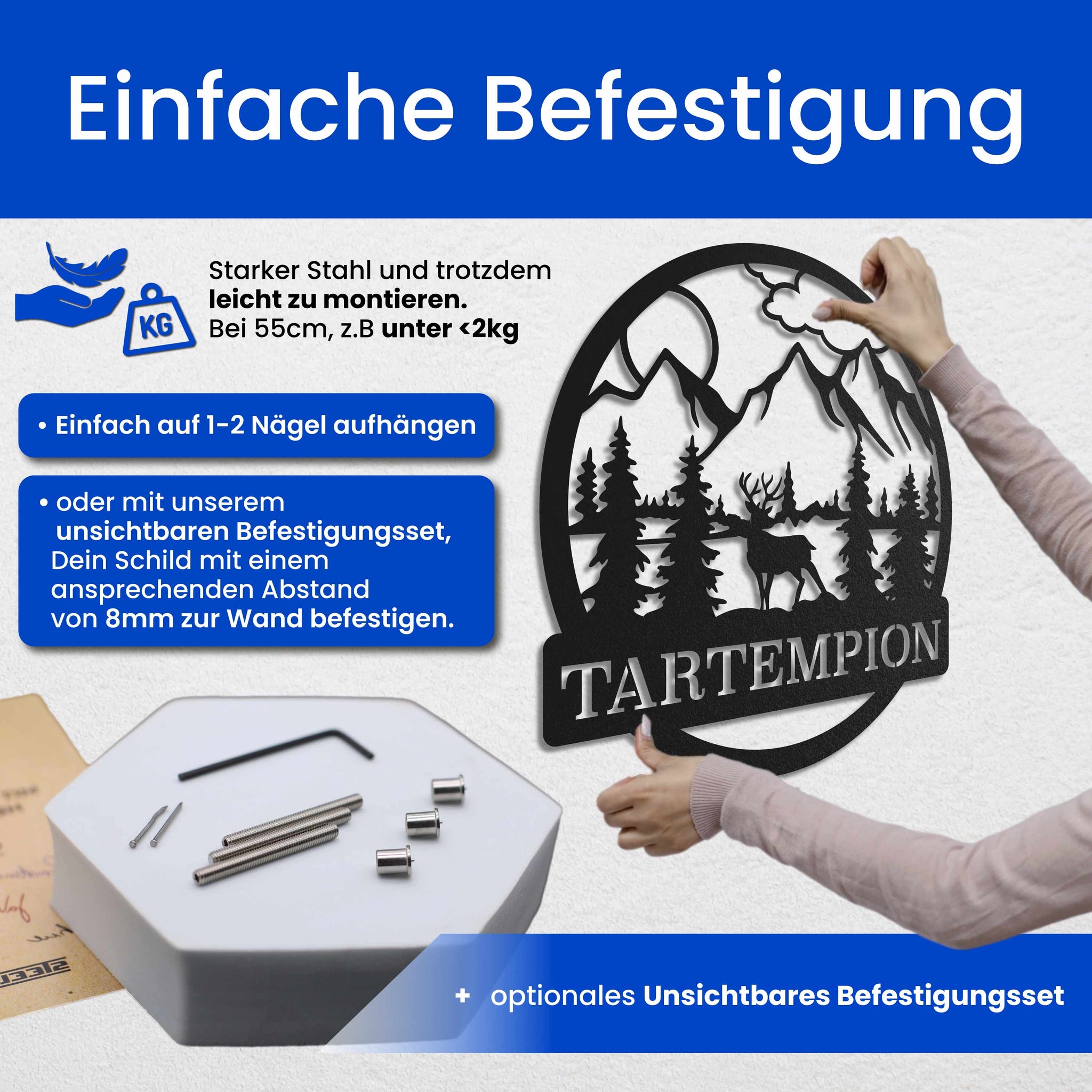 Berge mit Hirsch
