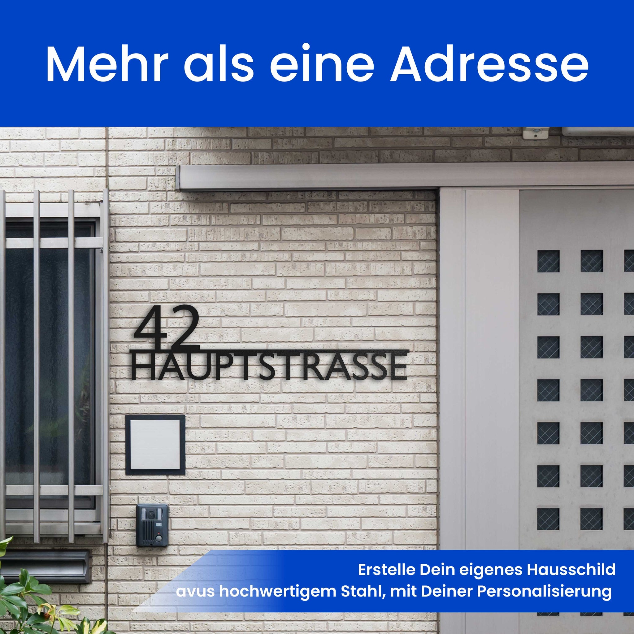 Modernes Straßenschild (Links)