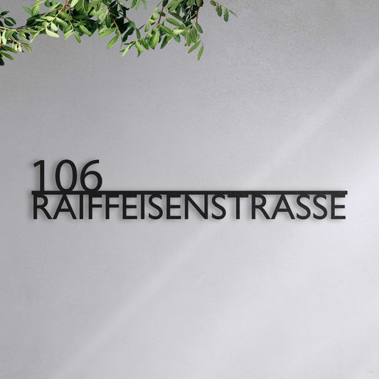 Modernes Straßenschild (Links)