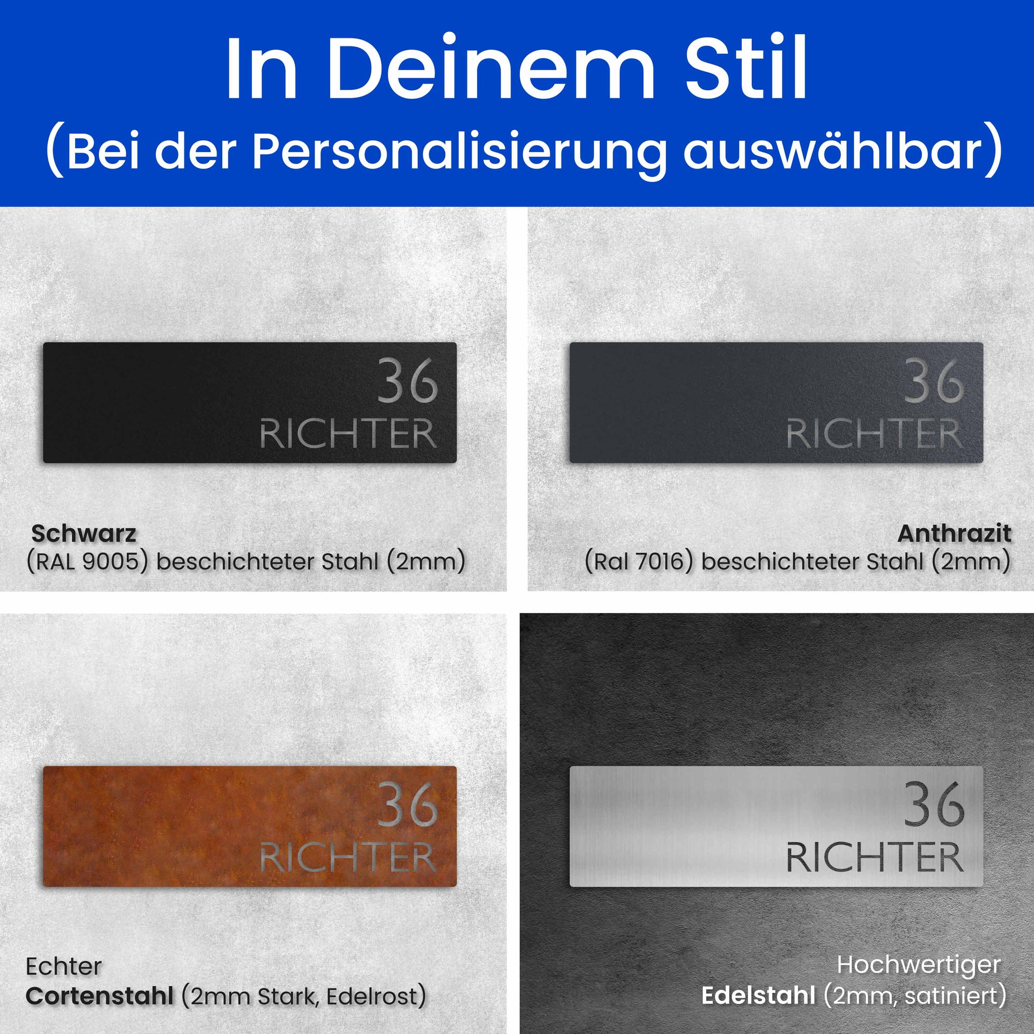 Modernes Straßenschild (Schild)