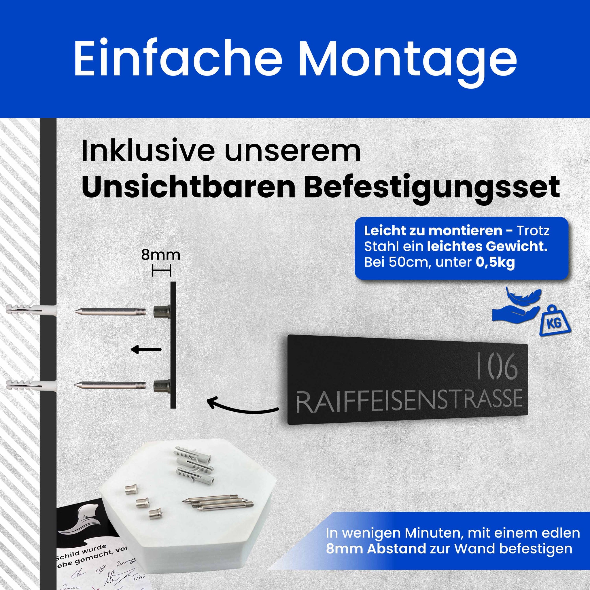 Modernes Straßenschild (Schild)