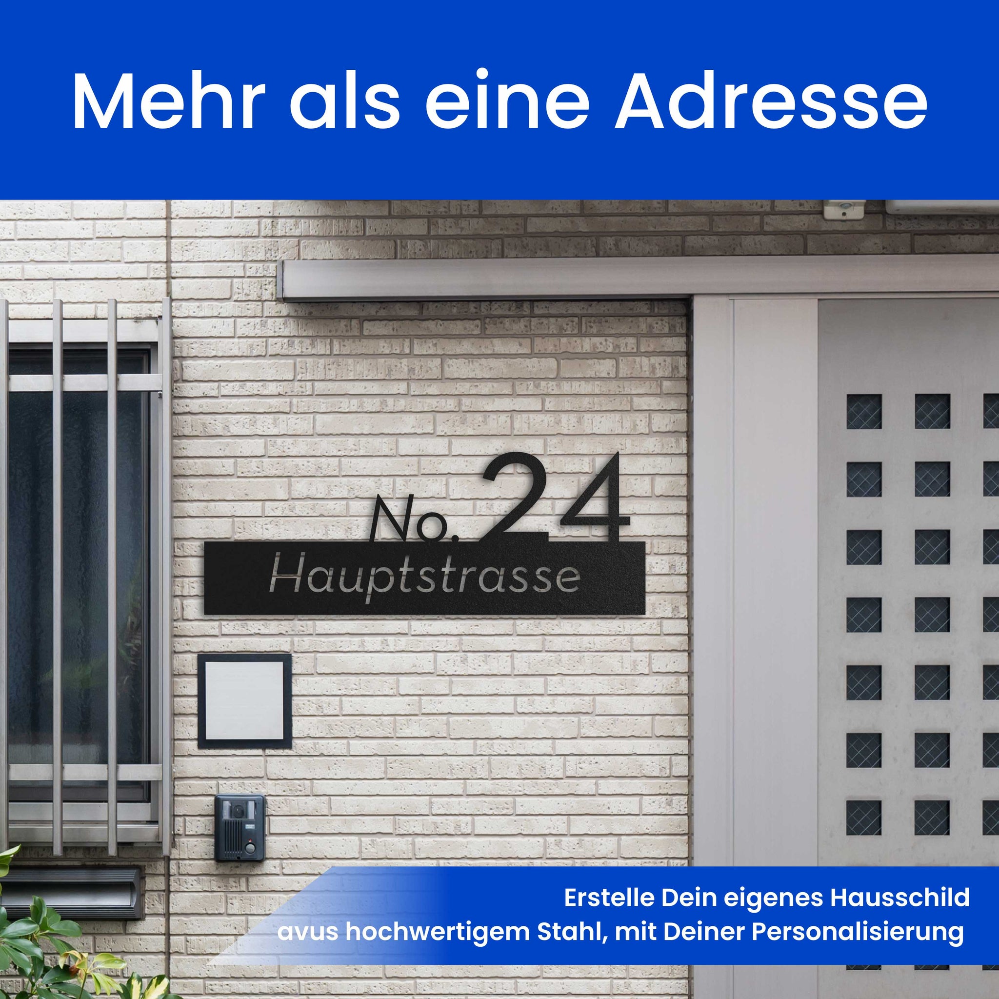 Moderne Nummer auf Straße