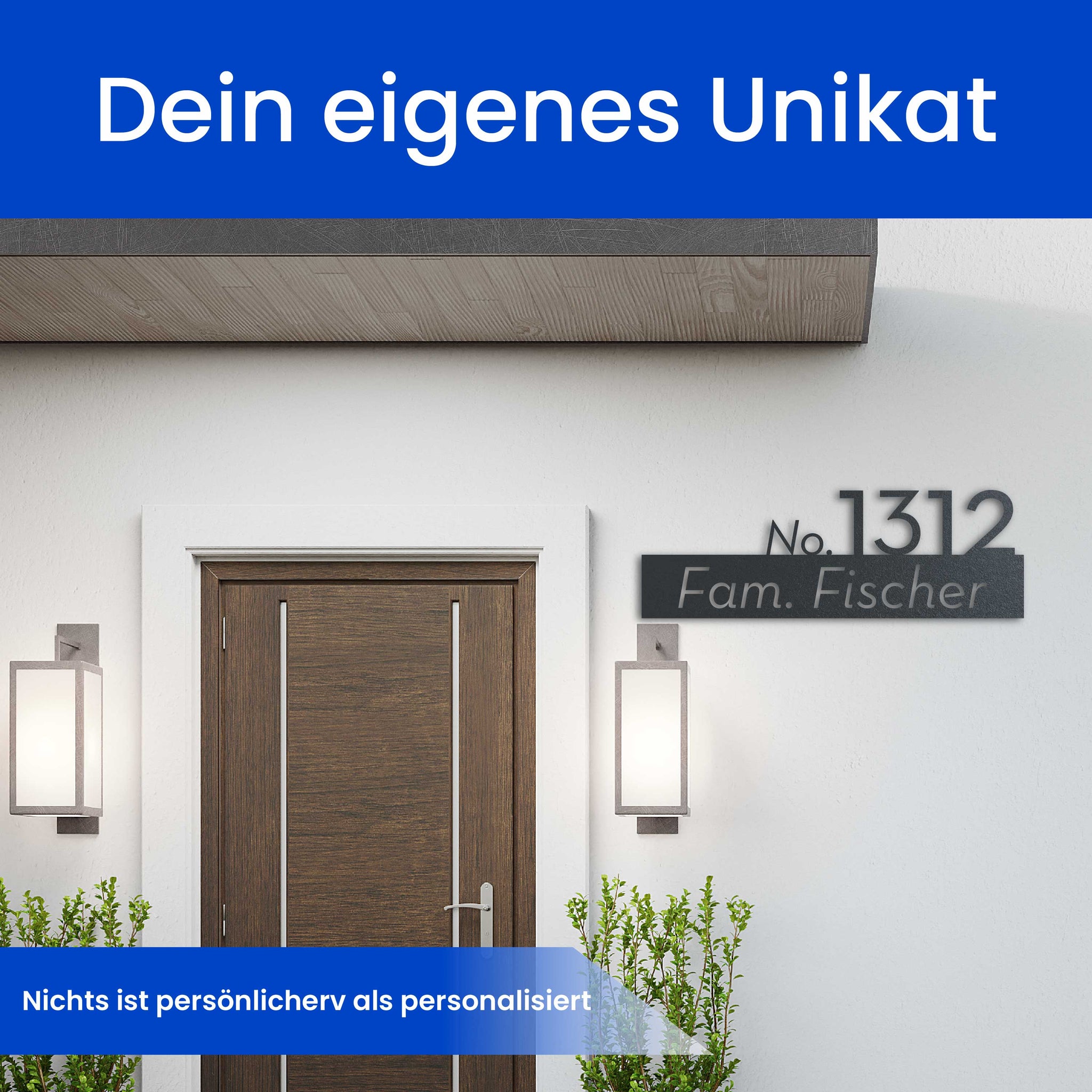 Moderne Nummer auf Straße