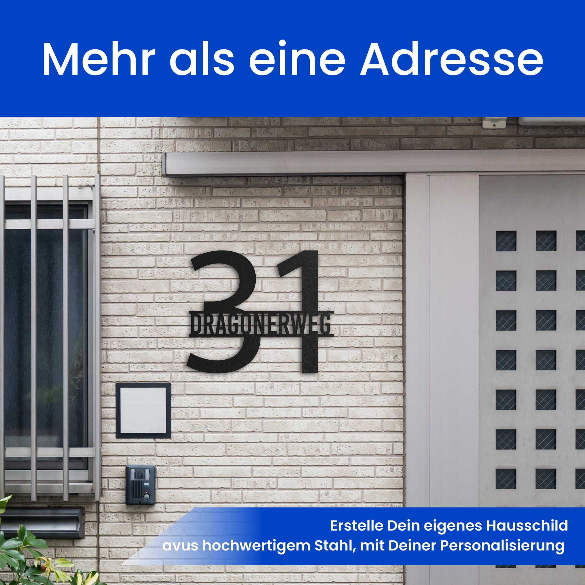 Straße vor Nummer