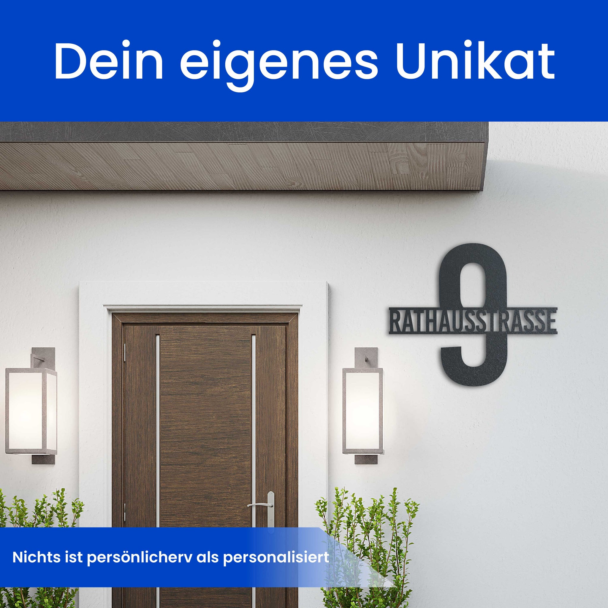 Straße vor Nummer