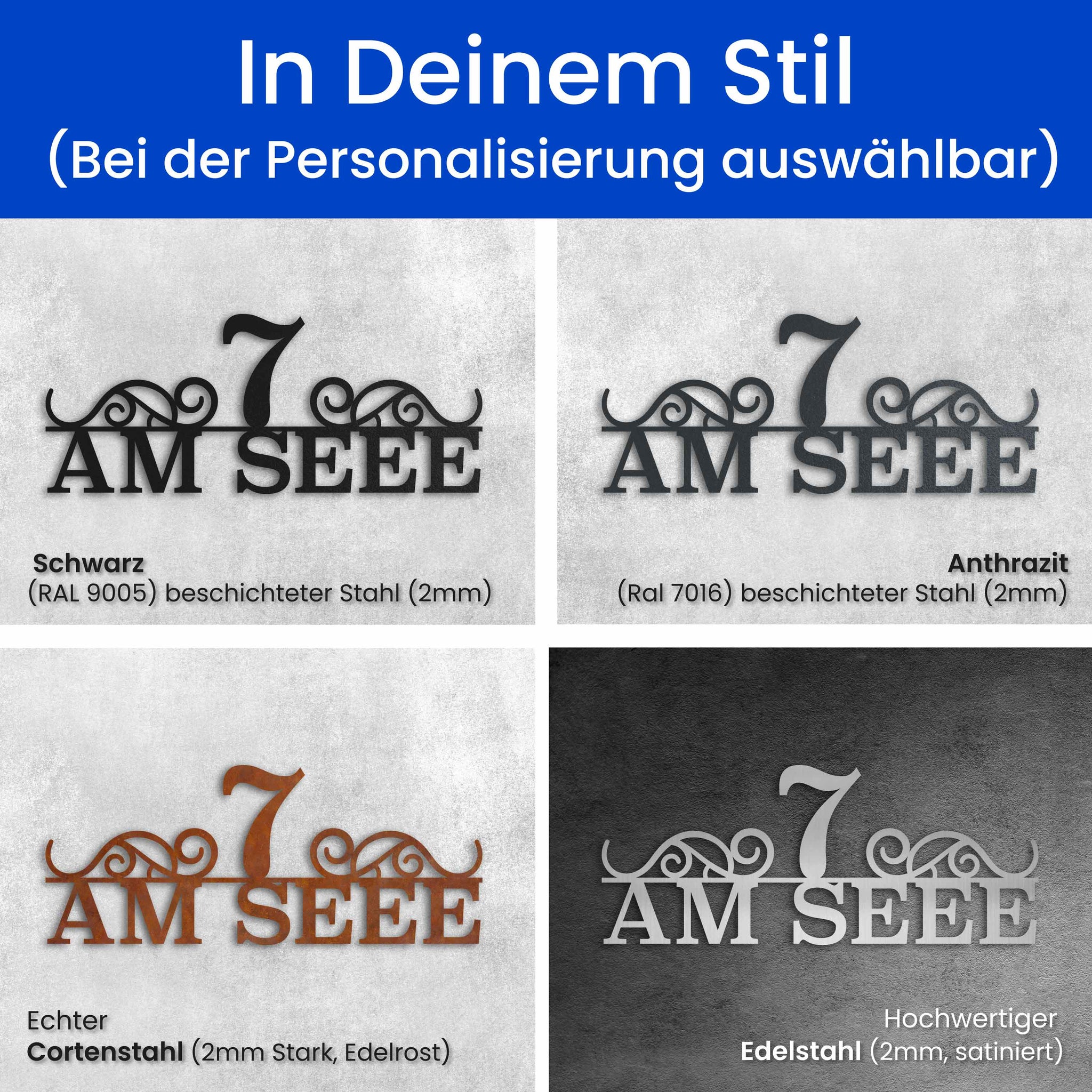 Klassisches Straßenschild