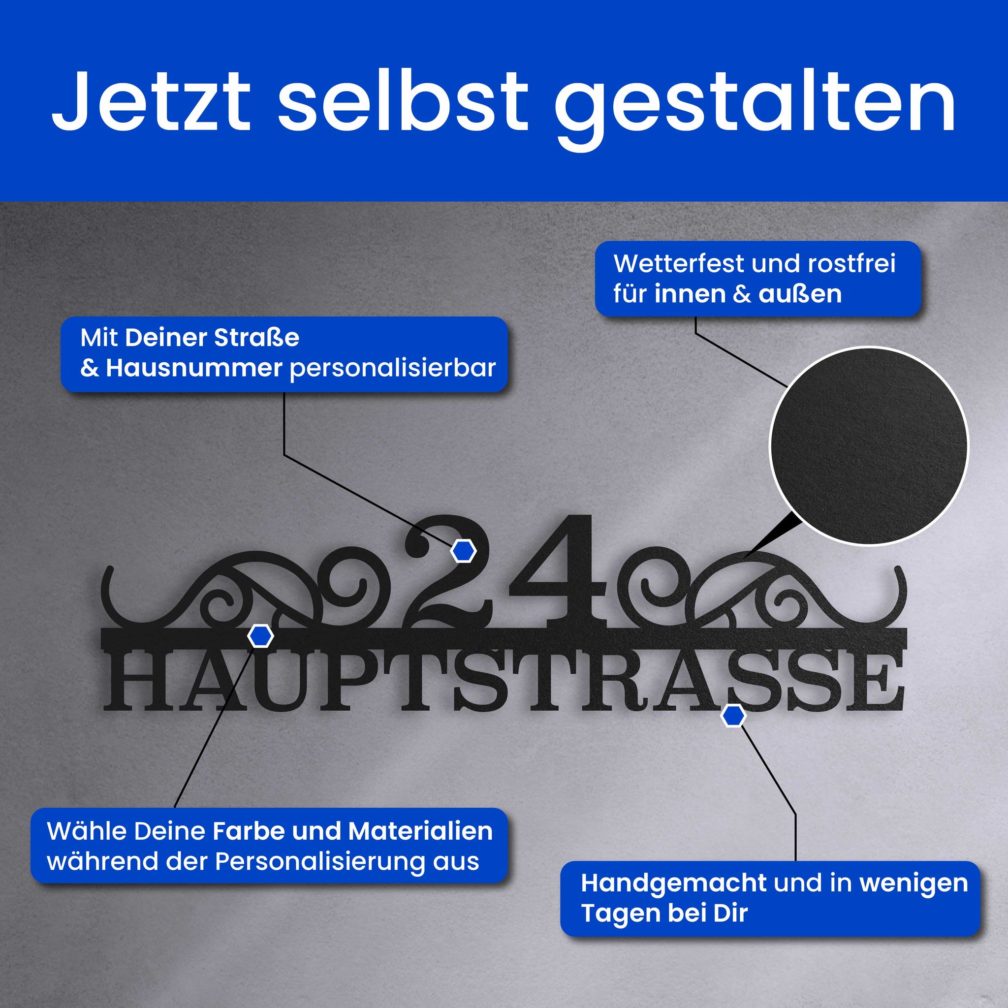 Klassisches Straßenschild