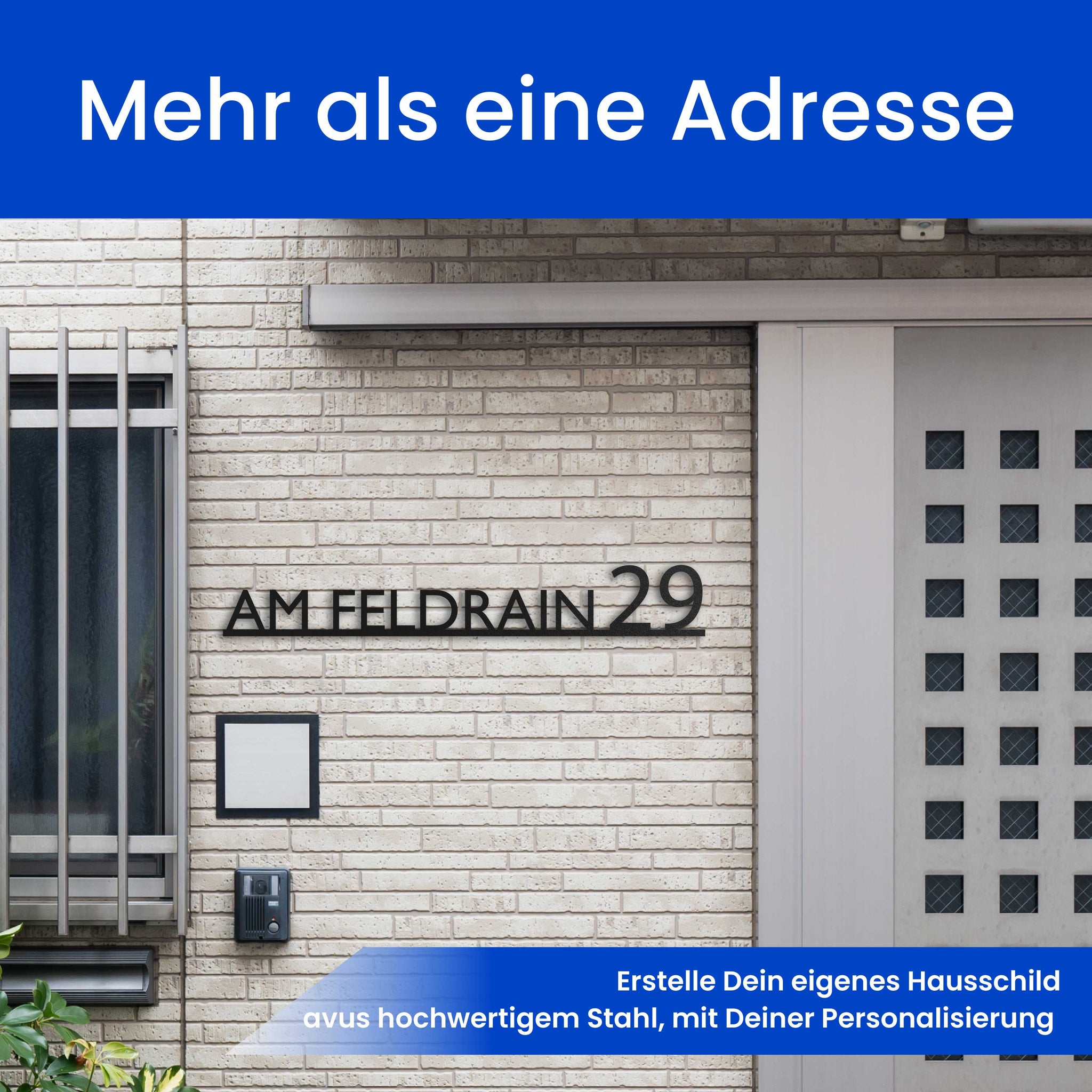 Modernes Straßenschild Gerade