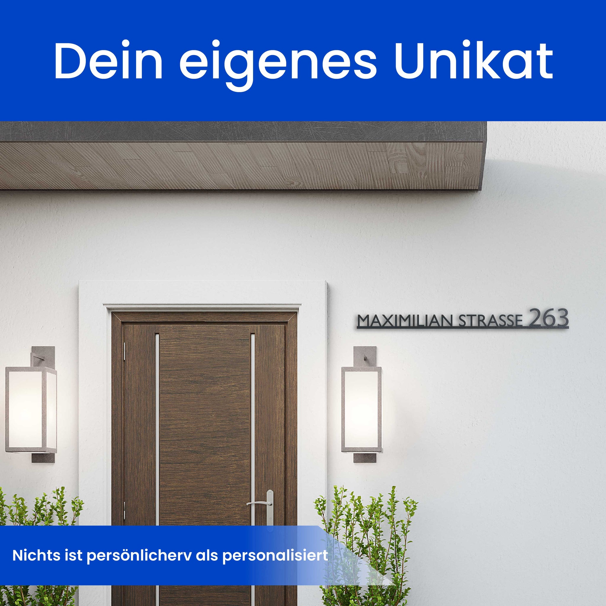 Modernes Straßenschild Gerade