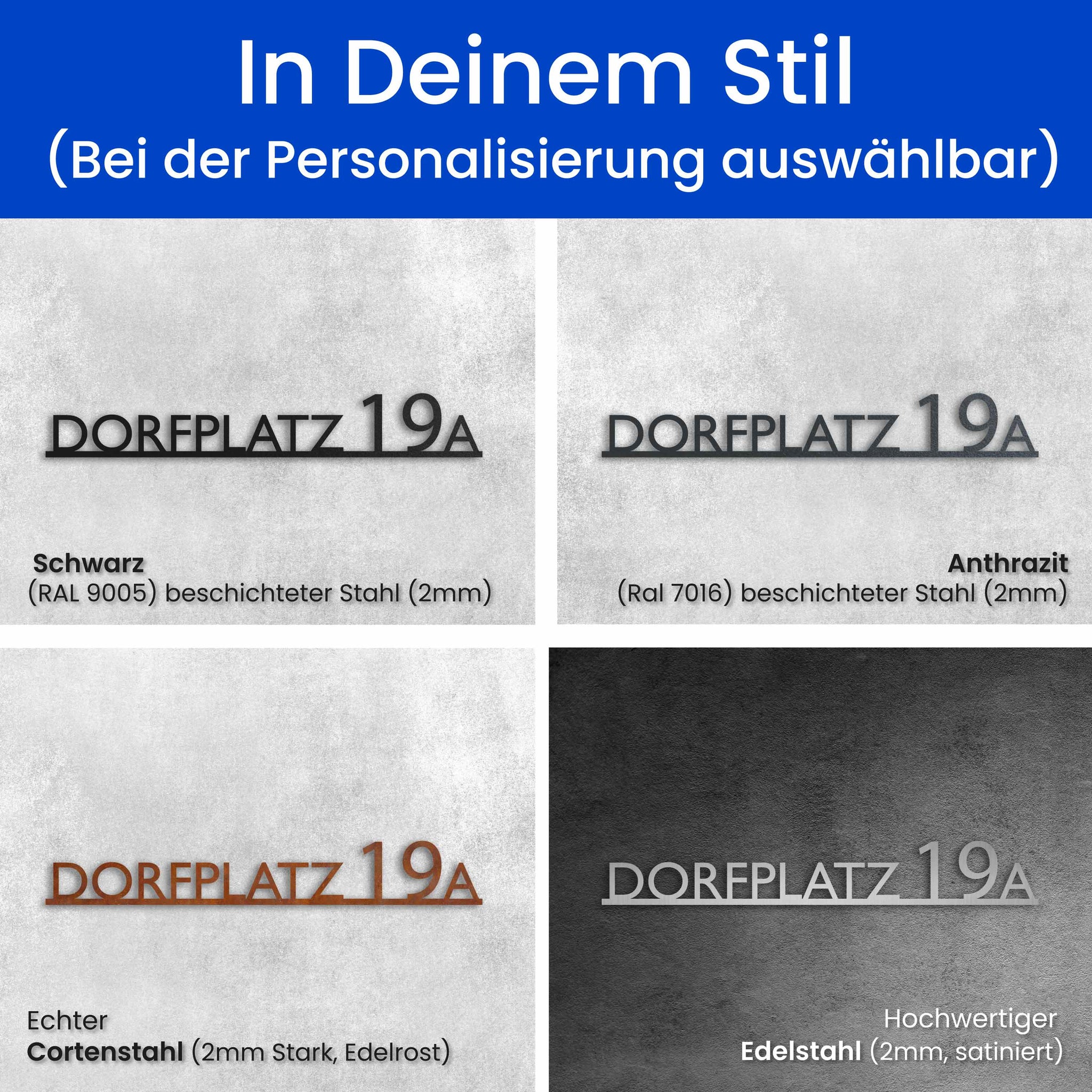 Modernes Straßenschild Gerade