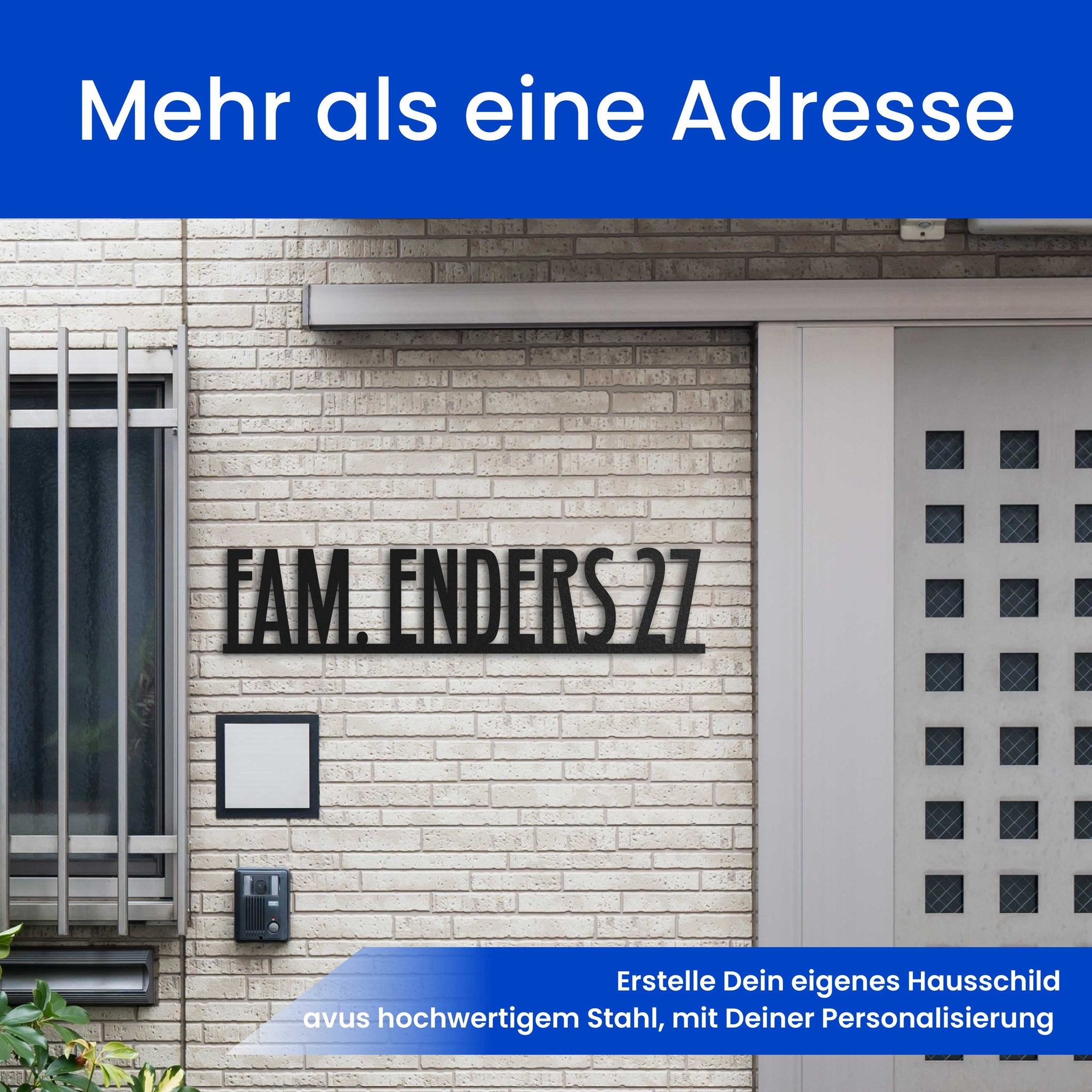 Straßenschild Modern