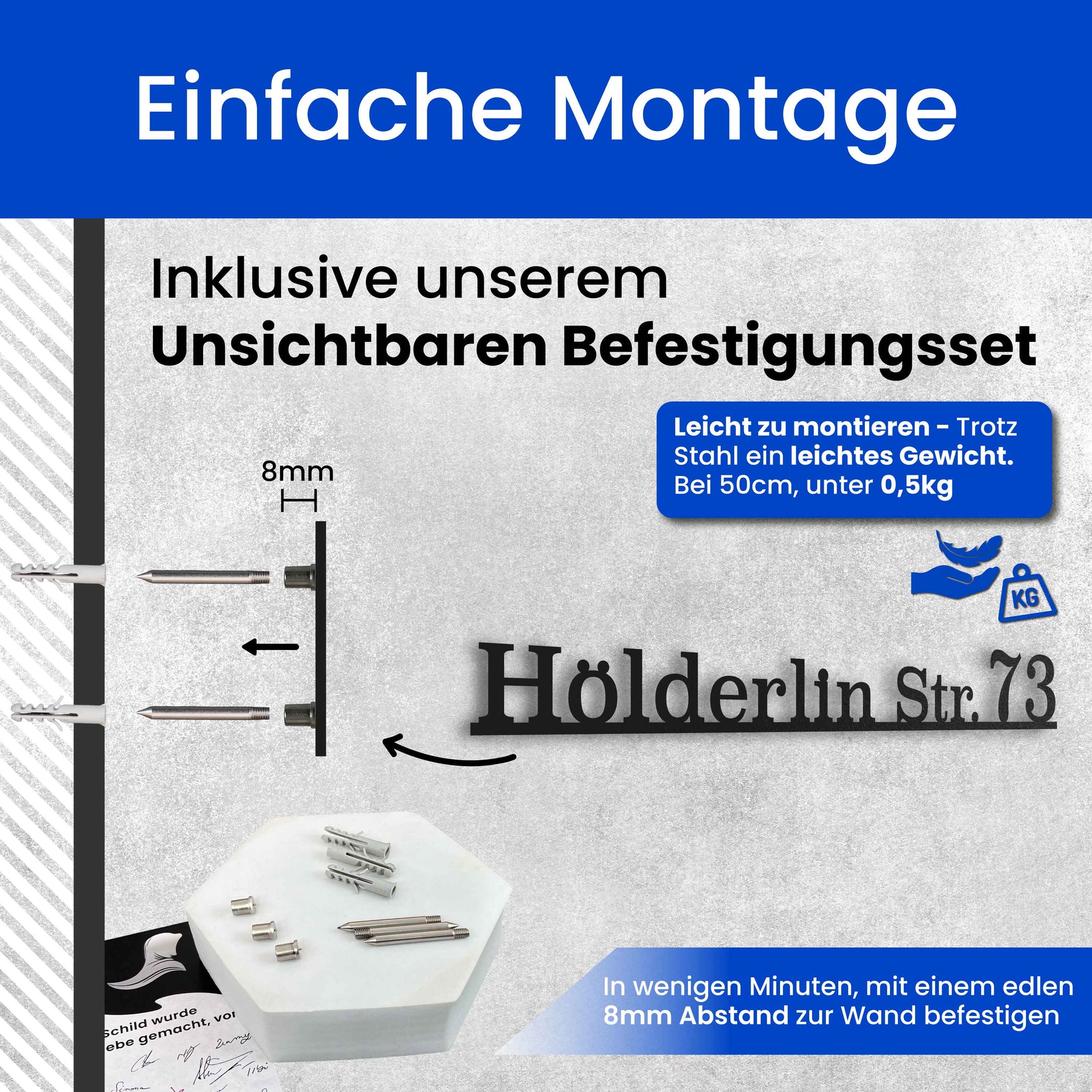 Straßenschild groß/klein