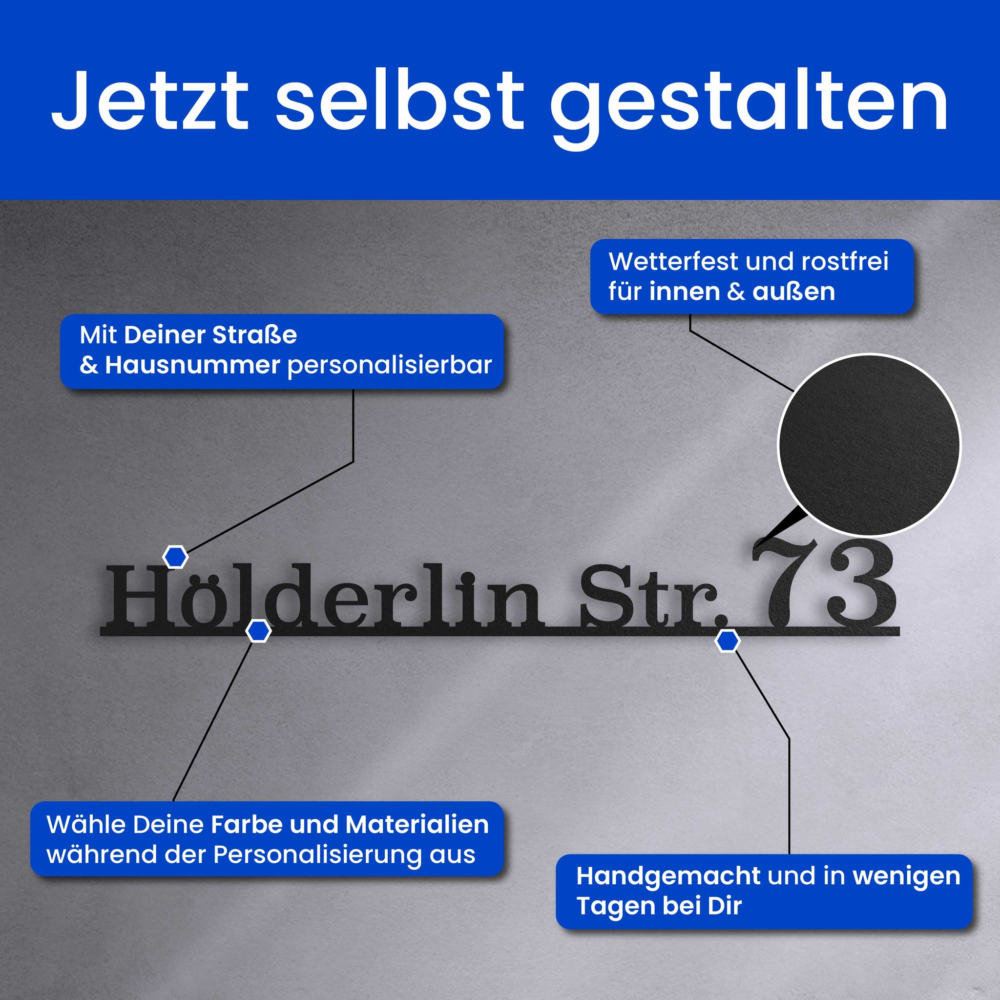 Straßenschild groß/klein