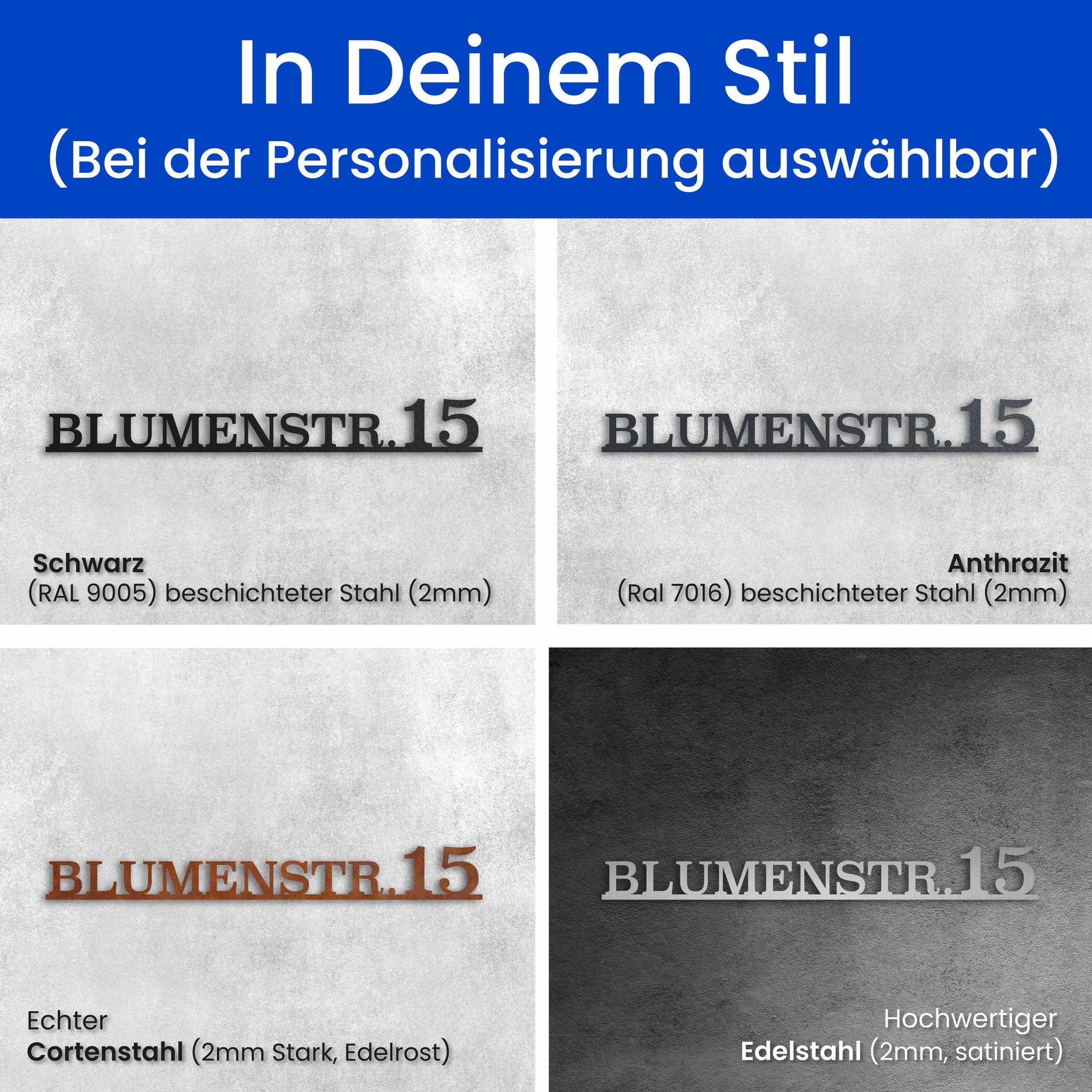 Gerades Straßenschild