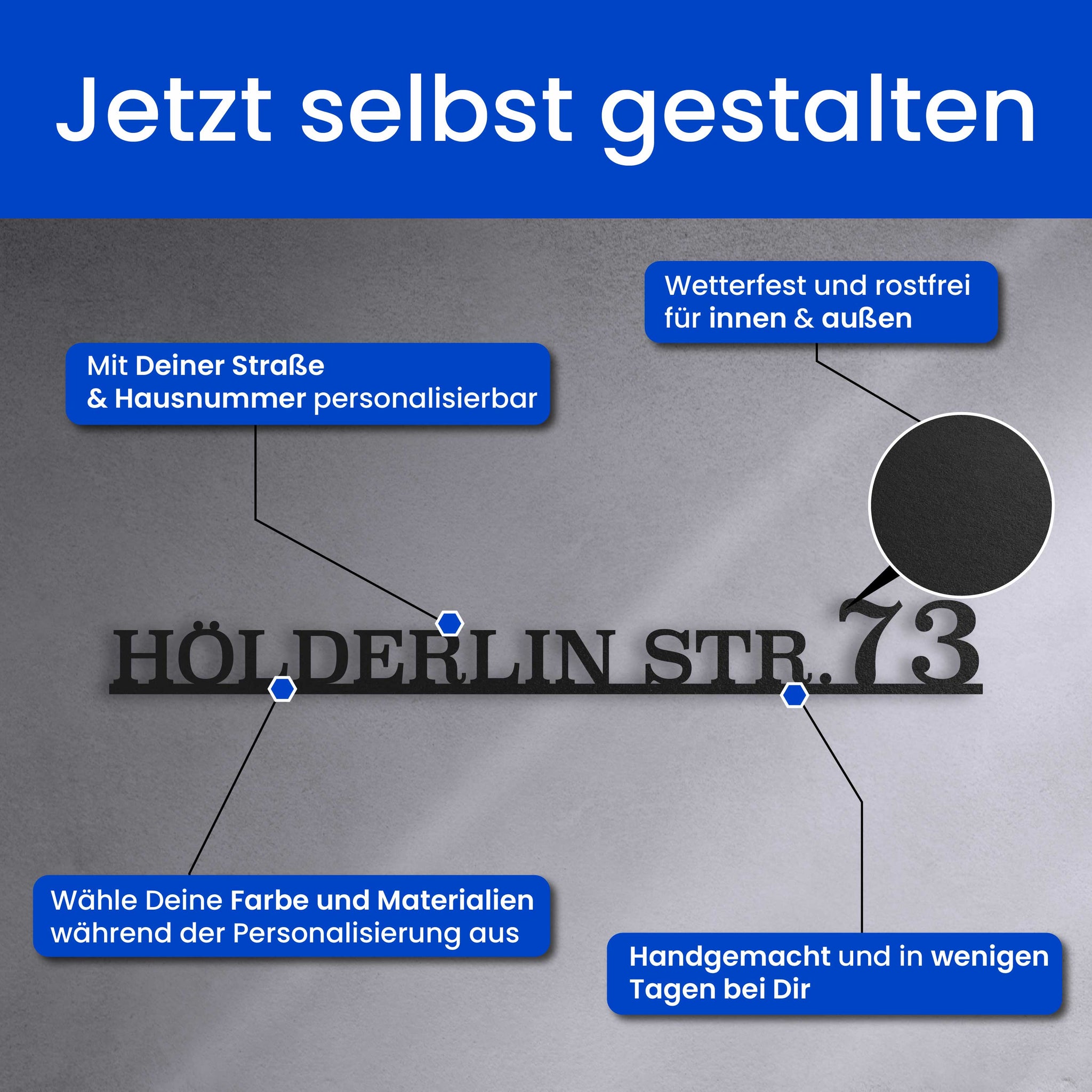 Gerades Straßenschild