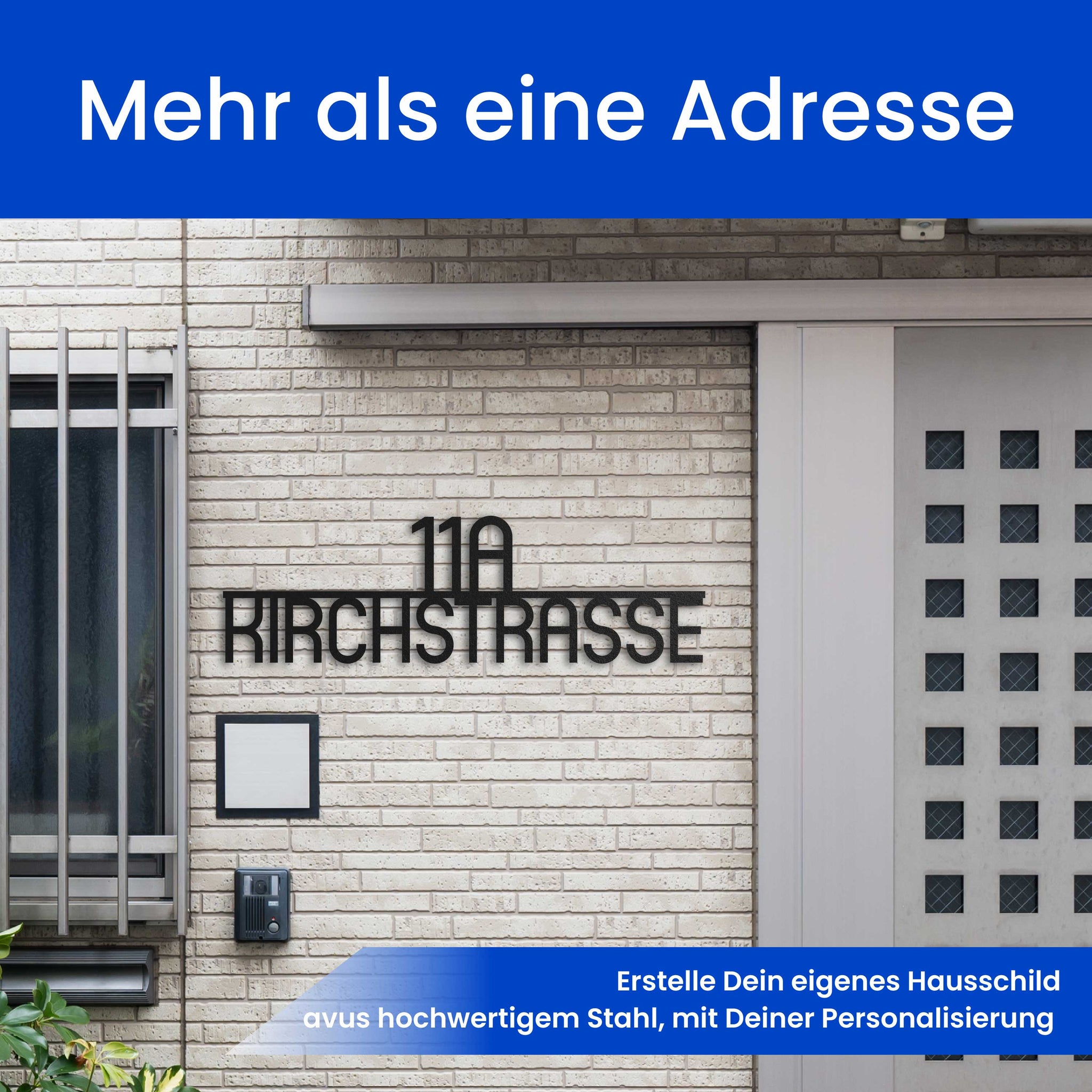 Zentriertes, Modernes Straßenschild Abgerundet
