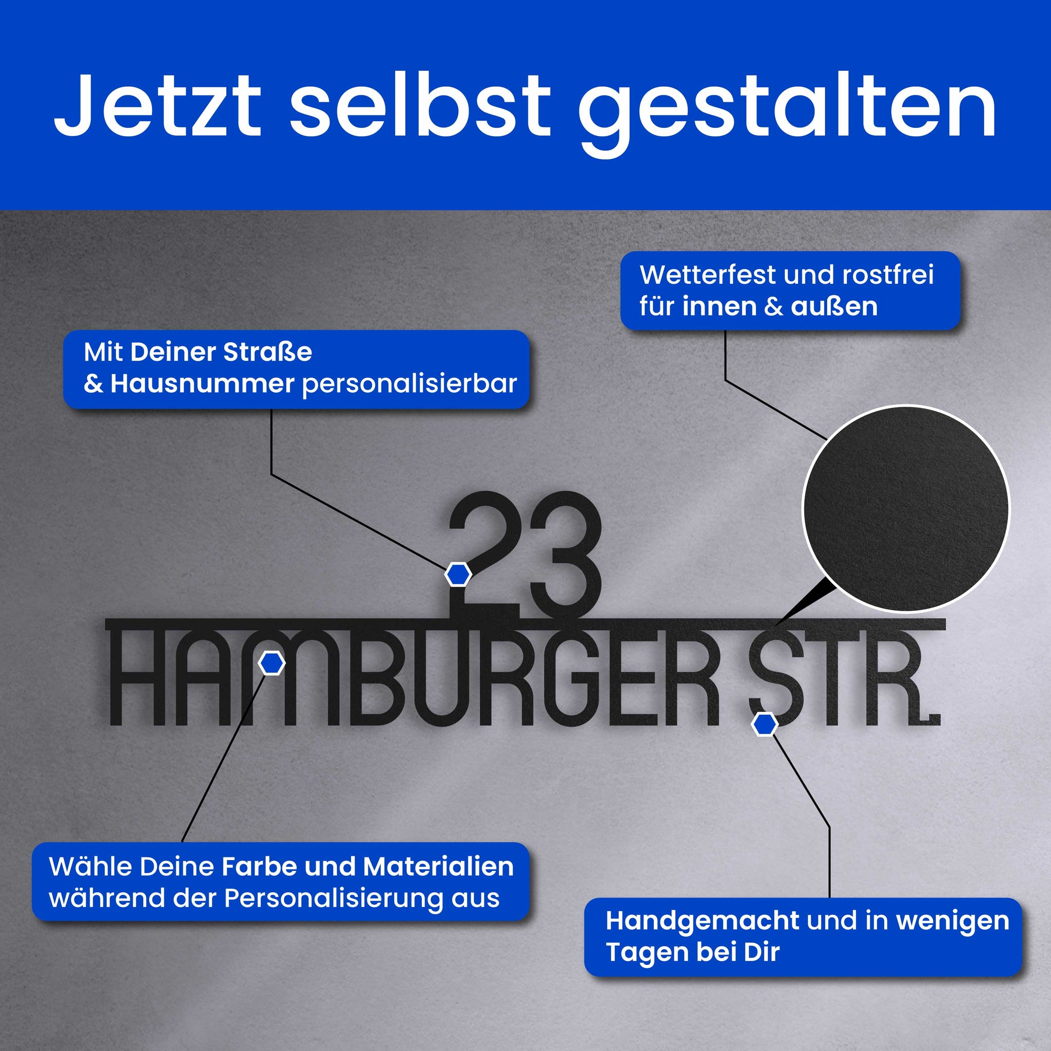 Zentriertes, Modernes Straßenschild Abgerundet