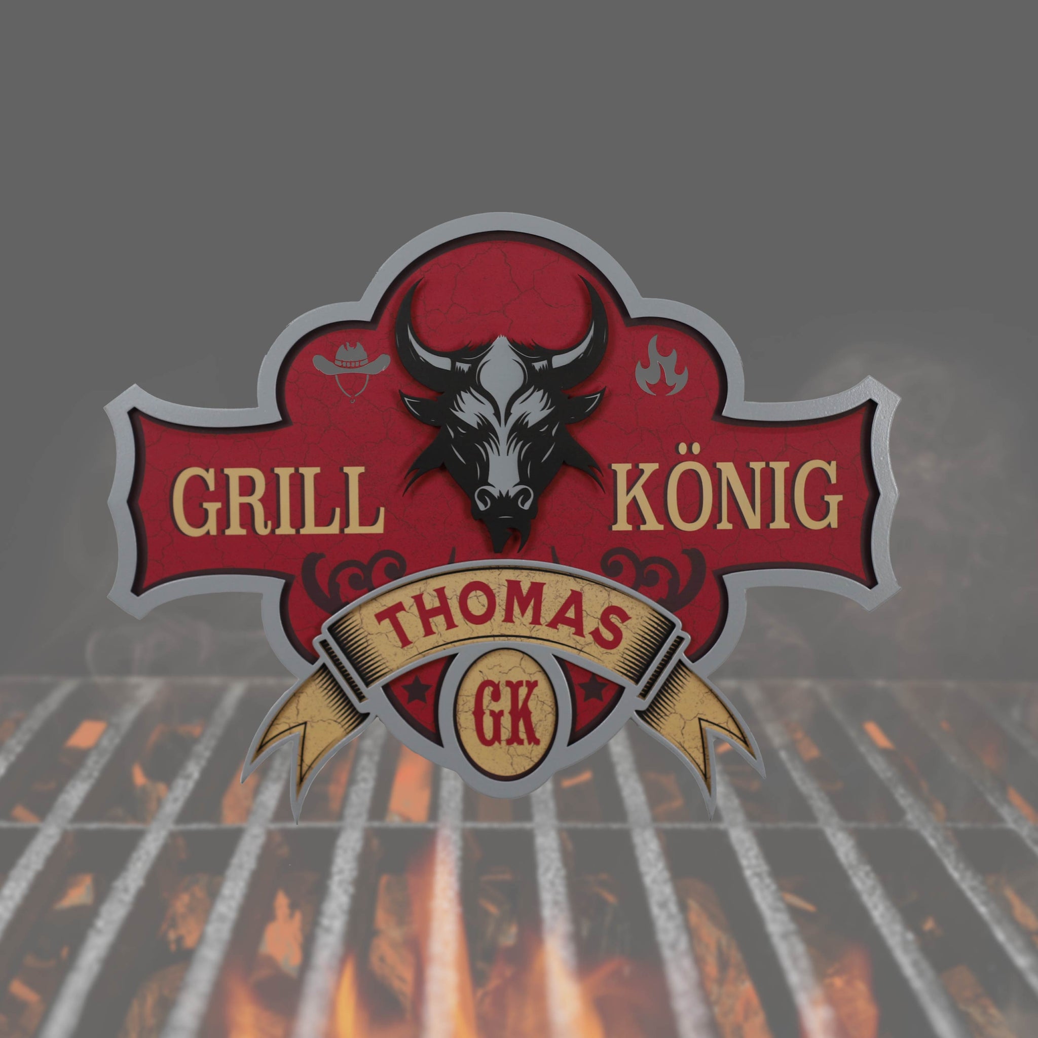Retro Grill Schild