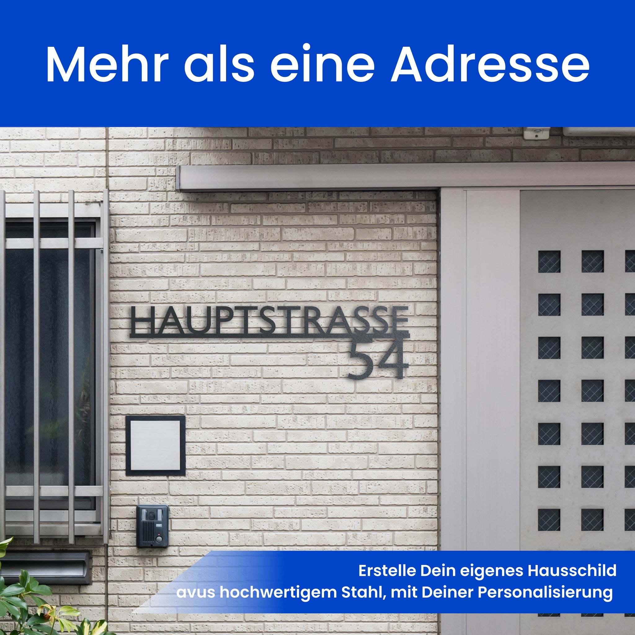 Modernes Straßenschild (Unten)