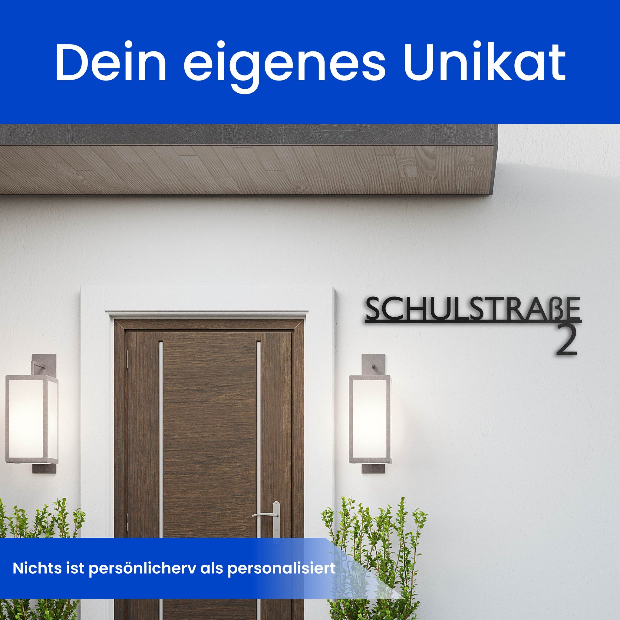 Modernes Straßenschild (Unten)