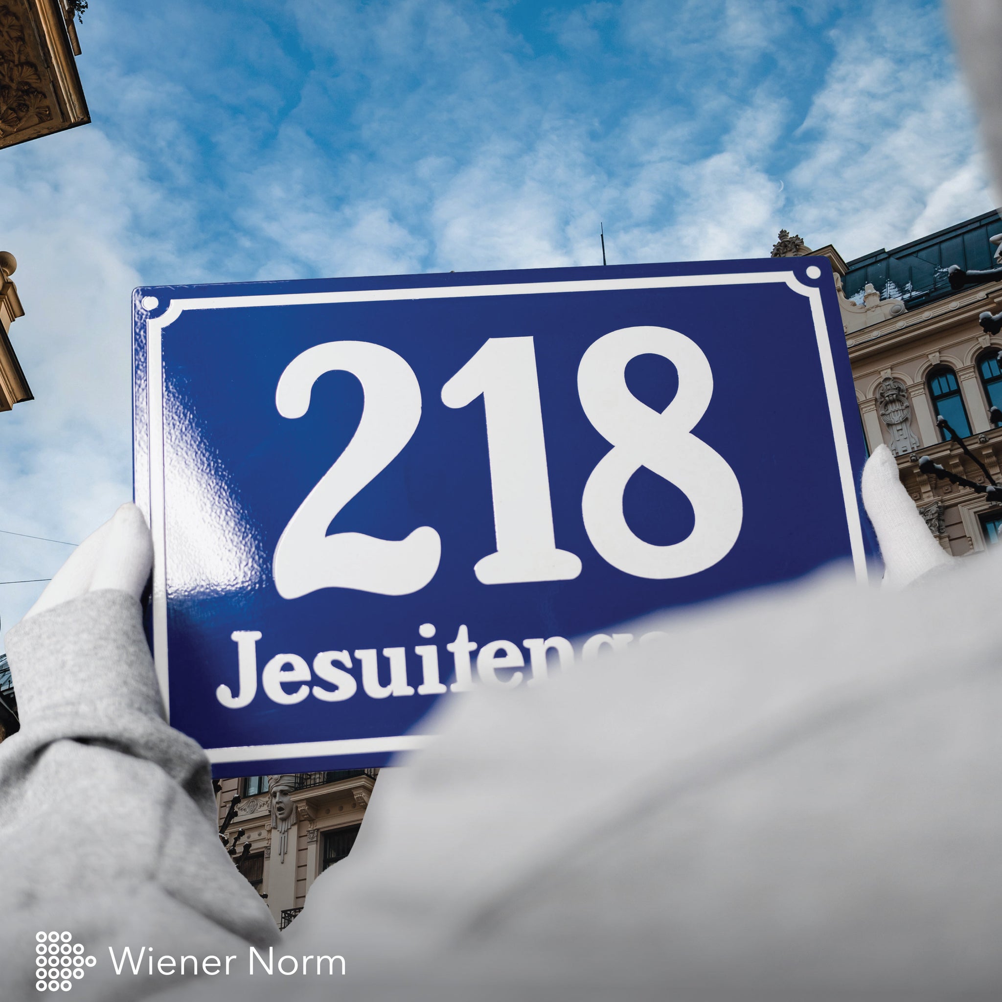 "Wiener Norm" Emaille Hausschild