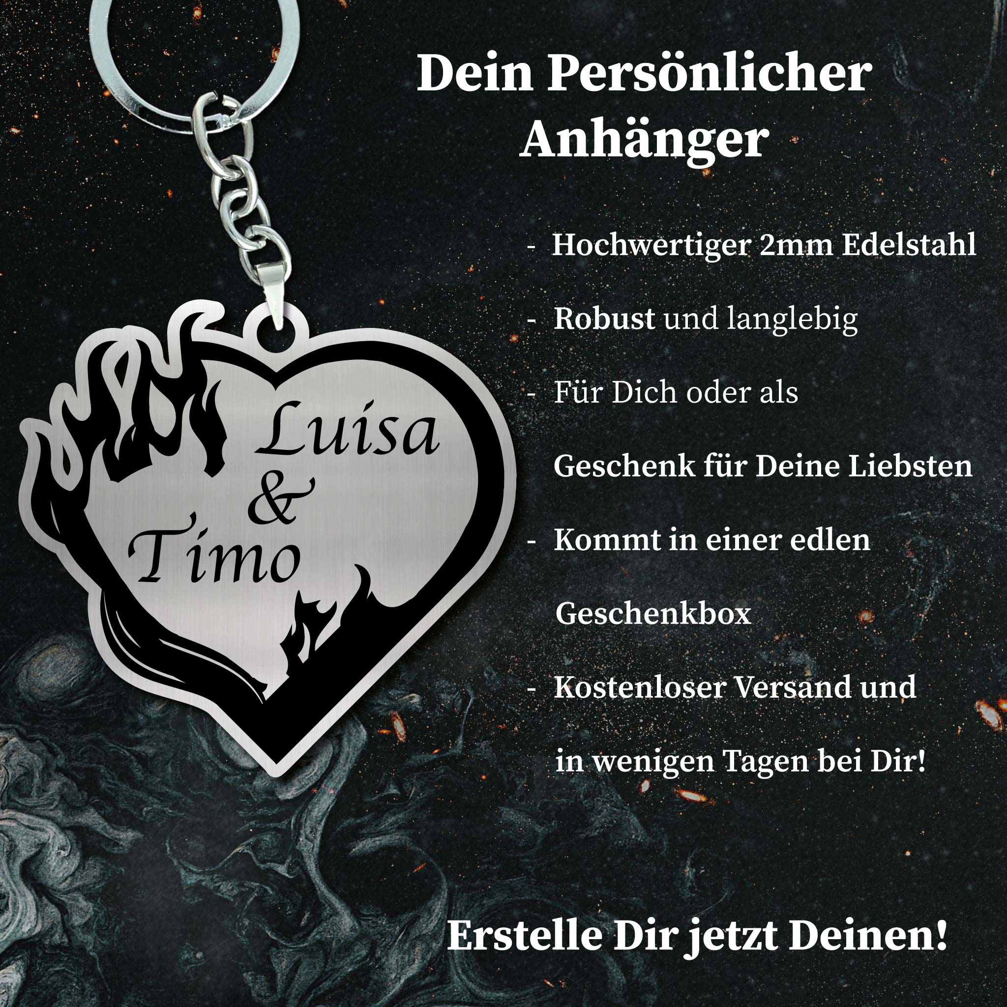 Brennende Liebe Anhänger