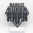 Steelmonks-Metallschild,Super Papa. Besonderes Produkt Wanddekoration erhältlich in verschiednen Größen und Farben.