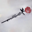 Steelmonks-Metallschild,Die Pfingstrose. Blume Wanddekoration erhältlich in verschiednen Größen und Farben.