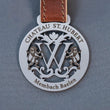 Steelmonks-Metallschild,Feudales Monogramm. Monogramm Anhänger Wanddekoration erhältlich in verschiednen Größen und Farben.