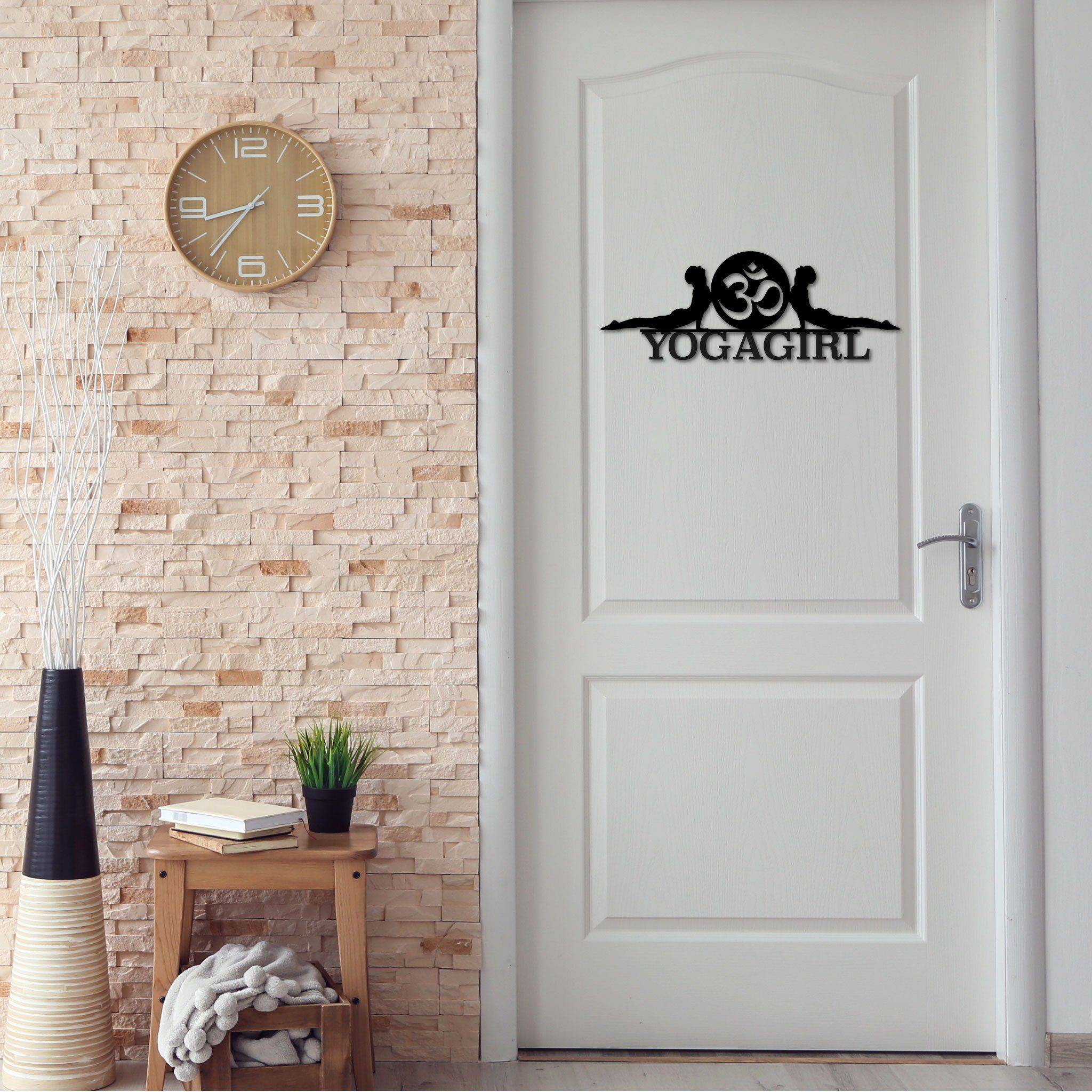 Steelmonks-Metallschild,Yogaschild. Sport- & Freizeitschild Wanddekoration erhältlich in verschiednen Größen und Farben.