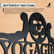 Steelmonks-Metallschild,Yogaschild. Sport- & Freizeitschild Wanddekoration erhältlich in verschiednen Größen und Farben.