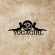 Steelmonks-Metallschild,Yogaschild. Sport- & Freizeitschild Wanddekoration erhältlich in verschiednen Größen und Farben.